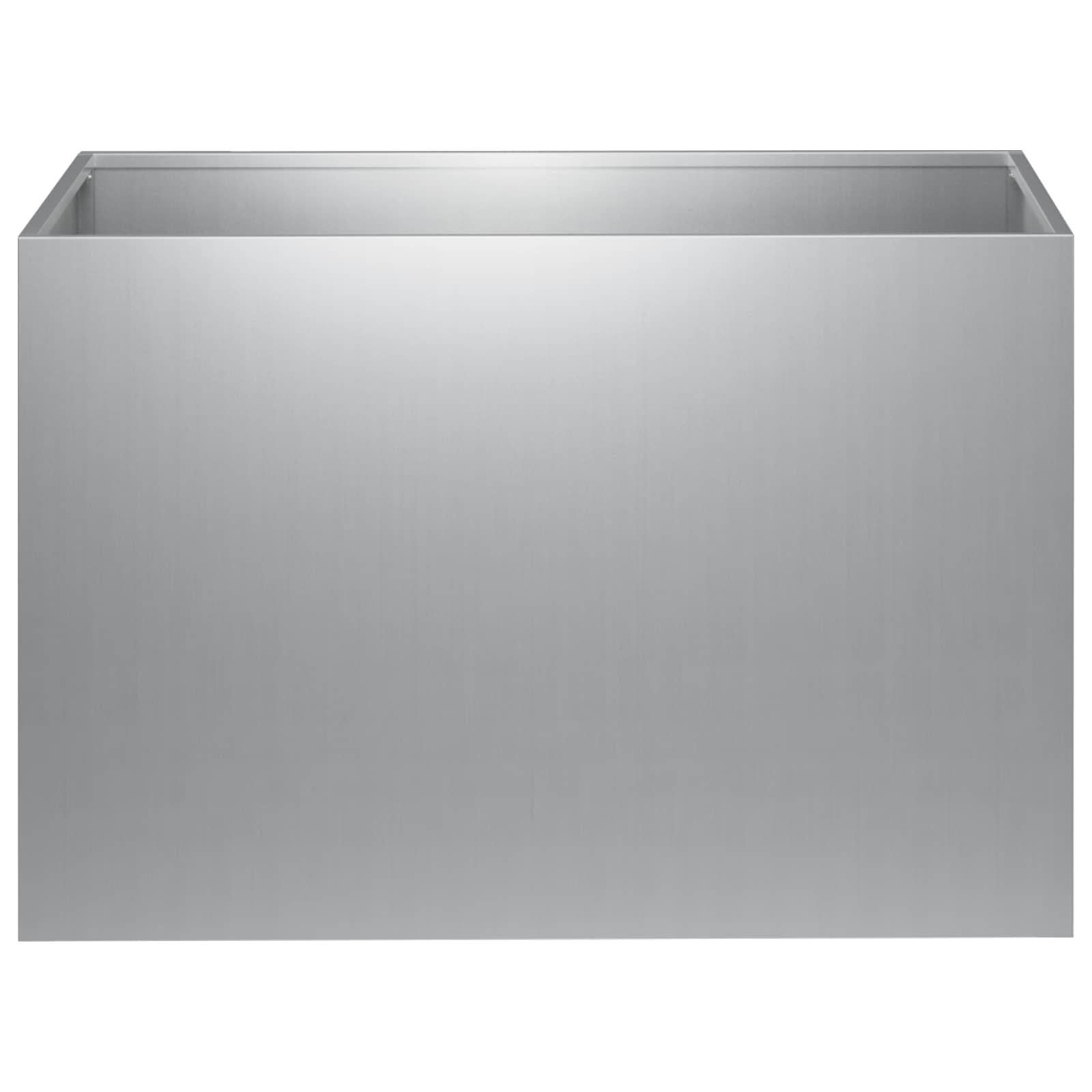 vidaXL Garten-Pflanzgefäß 2 Stk. Silber 60 x 40 x 40 cm