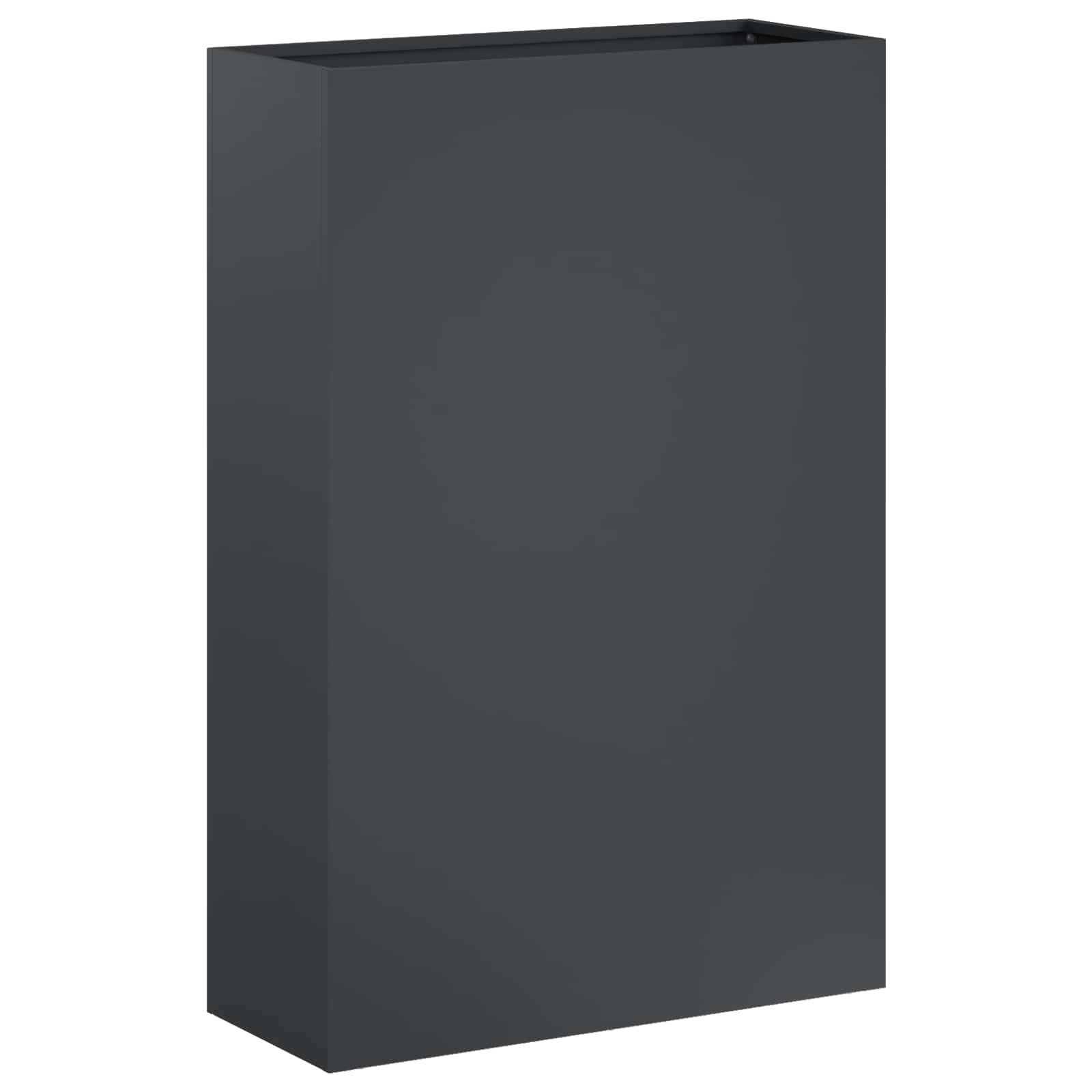 vidaXL Garten-Pflanzgefäß 2 Stk. Anthrazit 50 x 20 x 75 cm