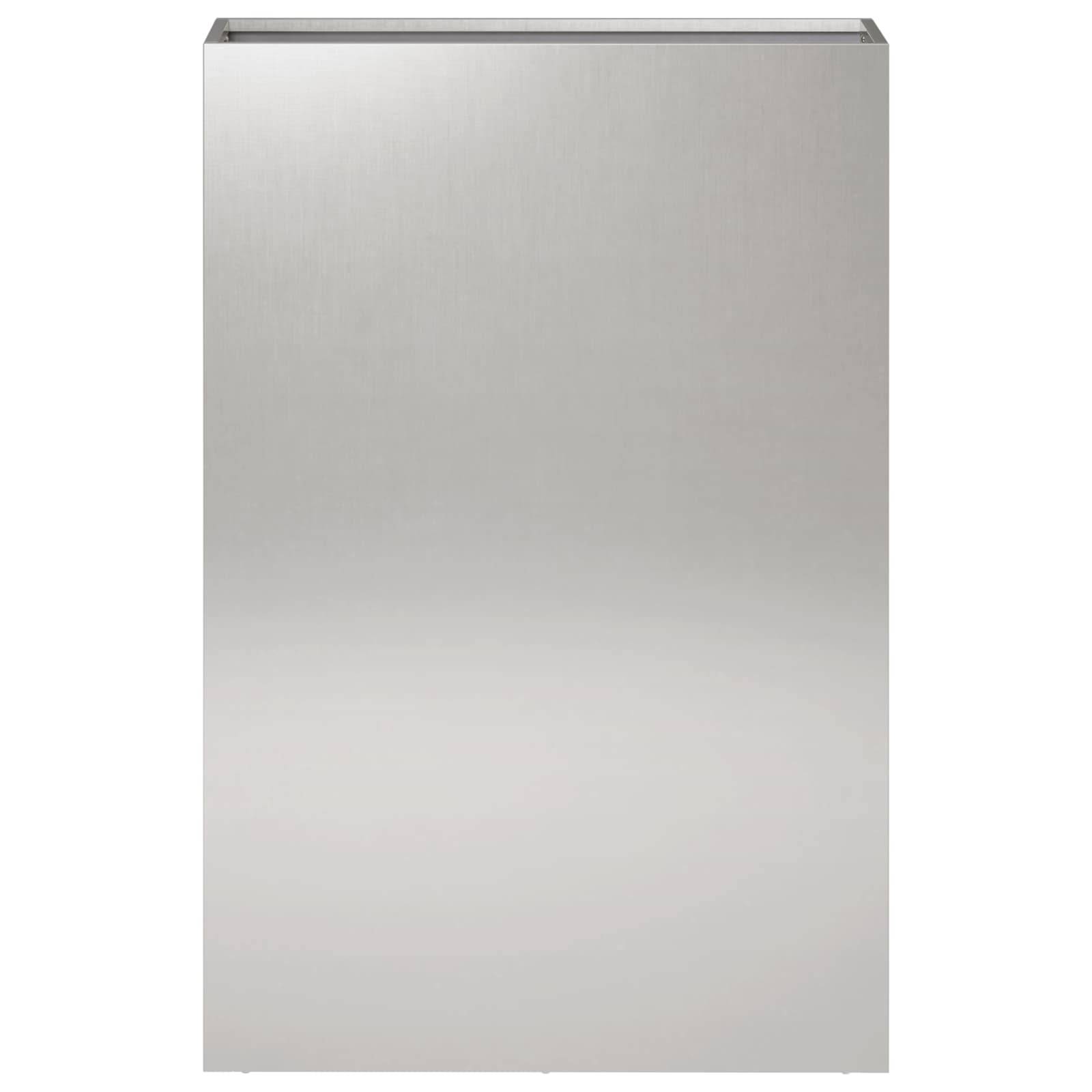 vidaXL Garten-Pflanzgefäß 2 Stk. Silber 50 x 20 x 75 cm Edelstahl