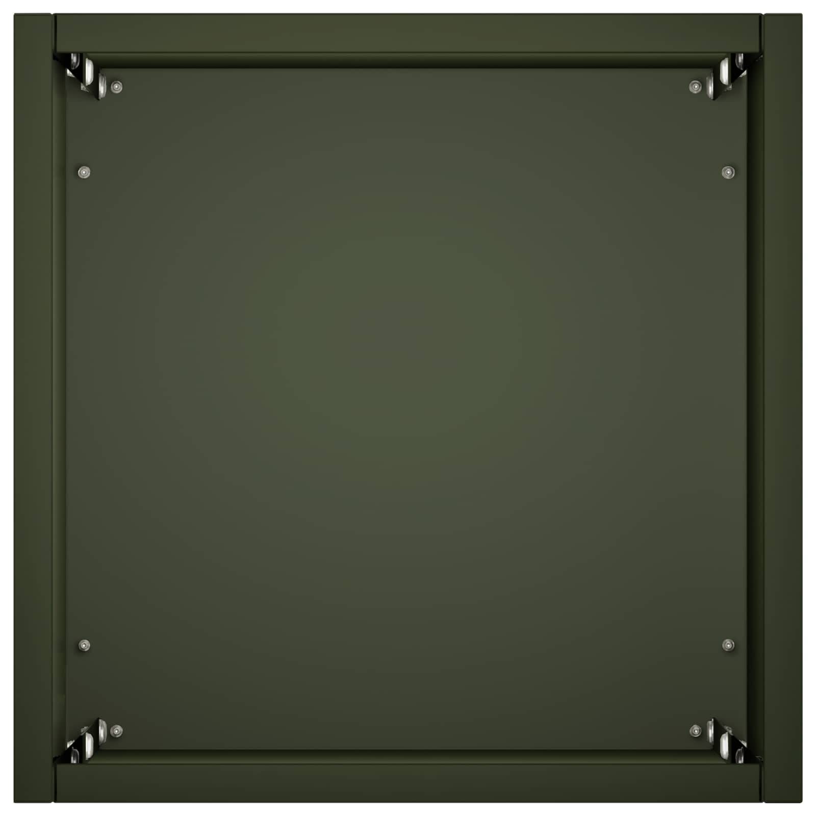 vidaXL Garten-Pflanzgefäß Olivgrün 20 x 20 x 75 cm Kaltgewalzter Stahl