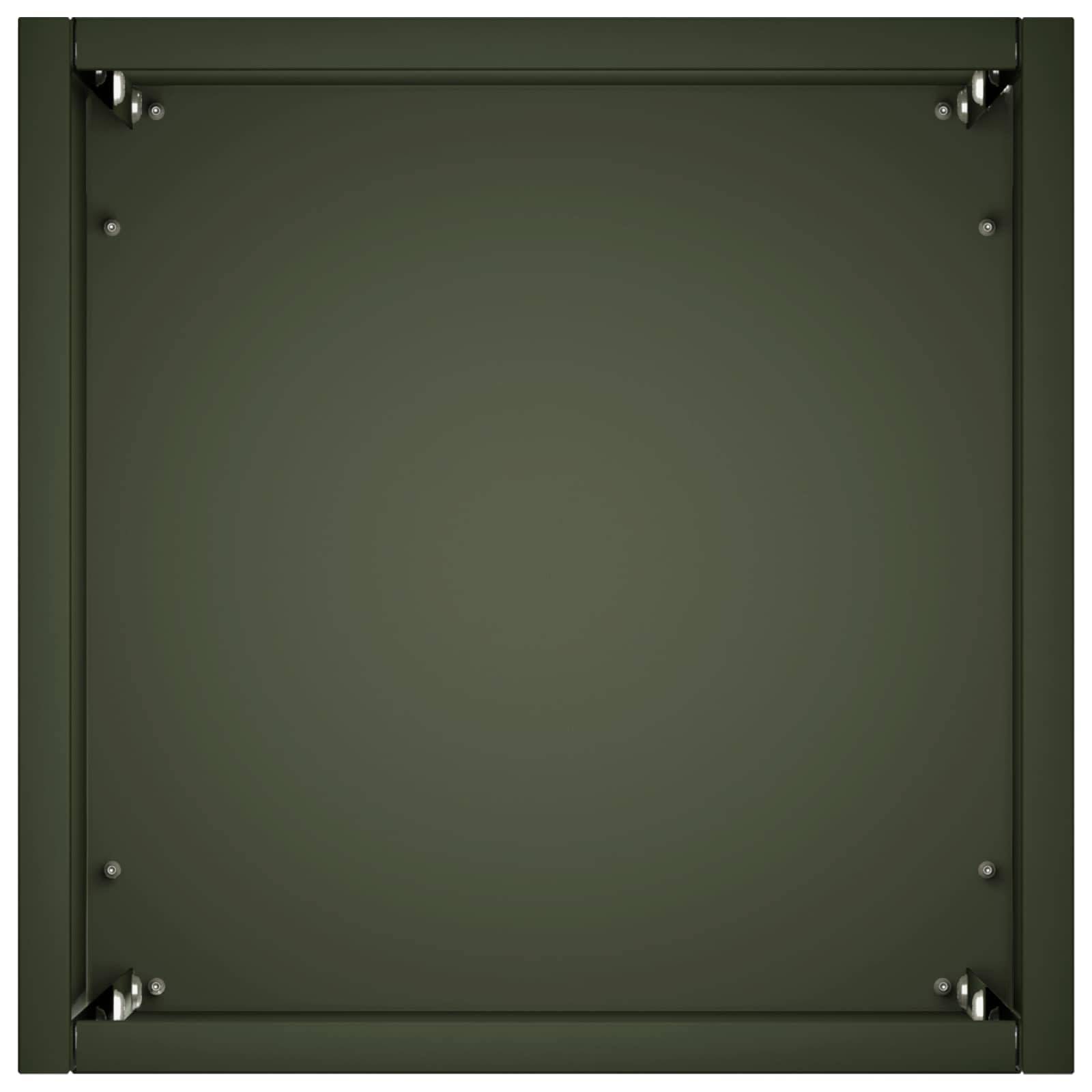 vidaXL Garten-Pflanzgefäß Olivgrün 20 x 20 x 40 cm Kaltgewalzter Stahl
