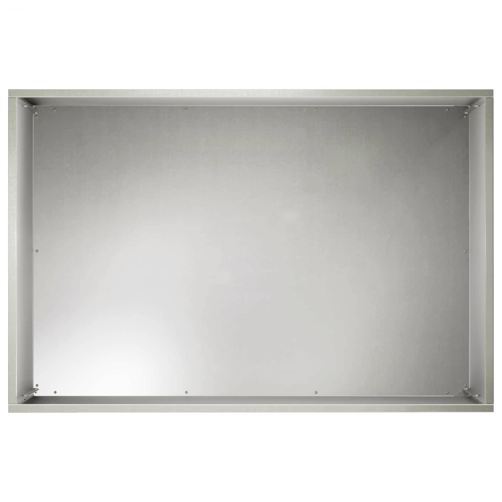 vidaXL Garten-Pflanzgefäß Silber 50 x 40 x 40 cm Edelstahl