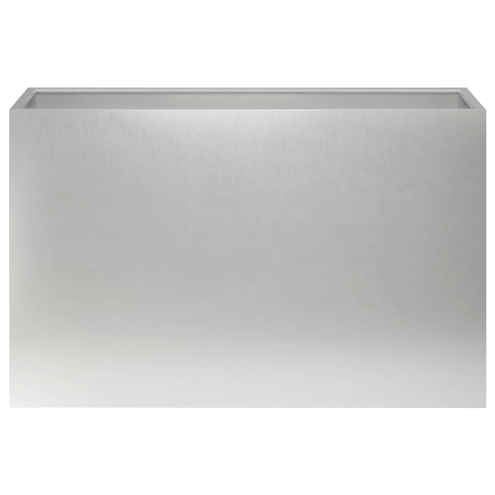 vidaXL Garten-Pflanzgefäß Silber 80 x 30 x 40 cm Edelstahl