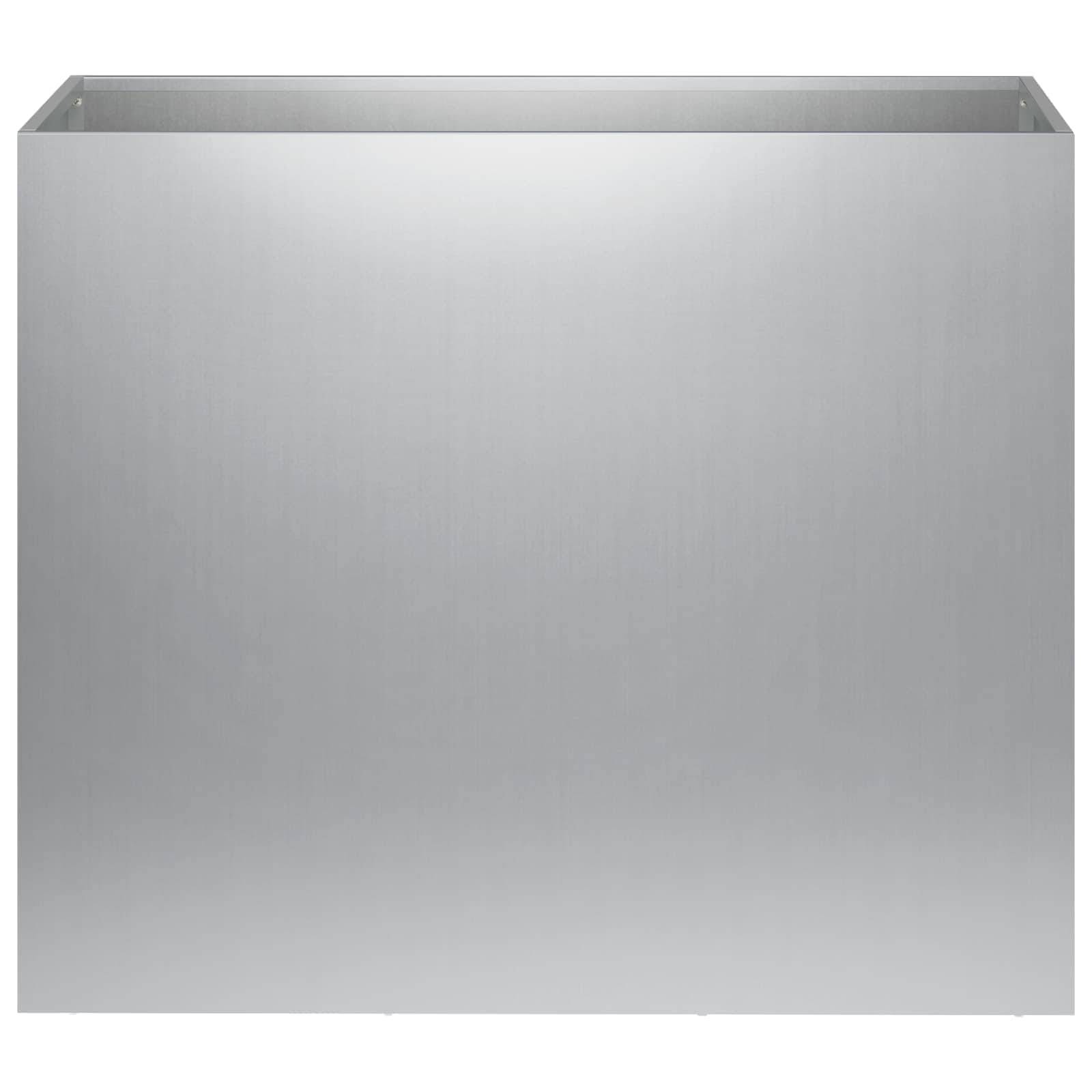 vidaXL Garten-Pflanzgefäß 2 Stk. Silber 60 x 30 x 40 cm