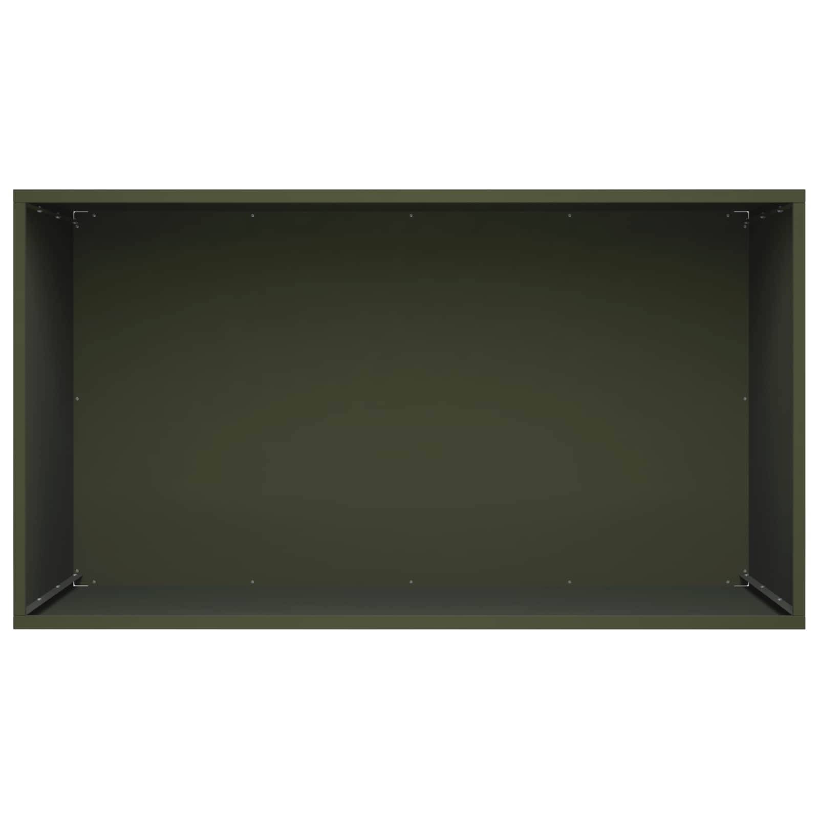 vidaXL Garten-Pflanzgefäß Olivgrün 100 x 50 x 50 cm