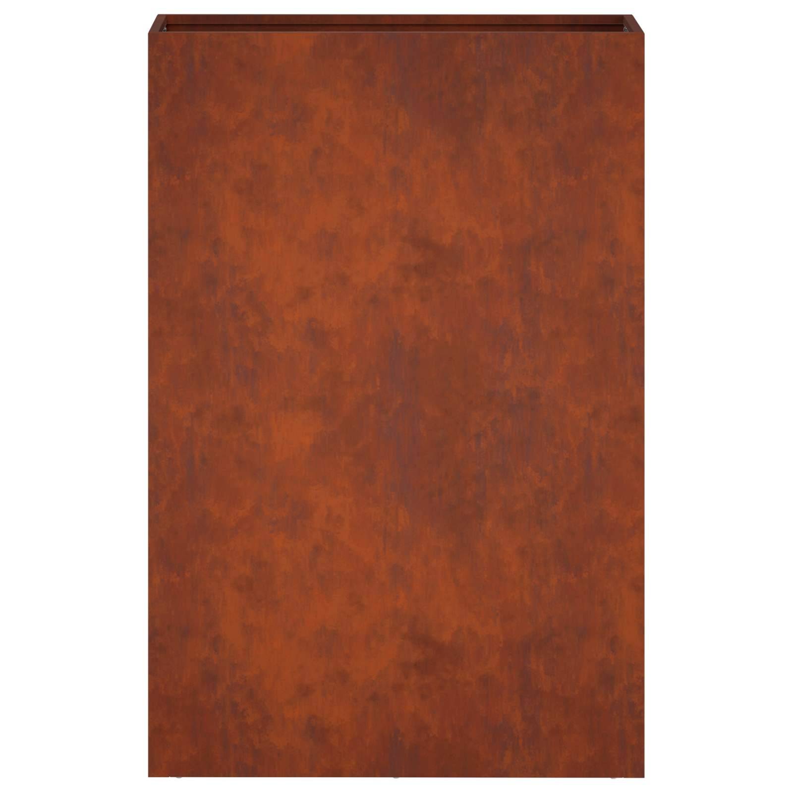 vidaXL Garten-Pflanzgefäß Rostoptik 50 x 20 x 75 cm Wetterfeststahl