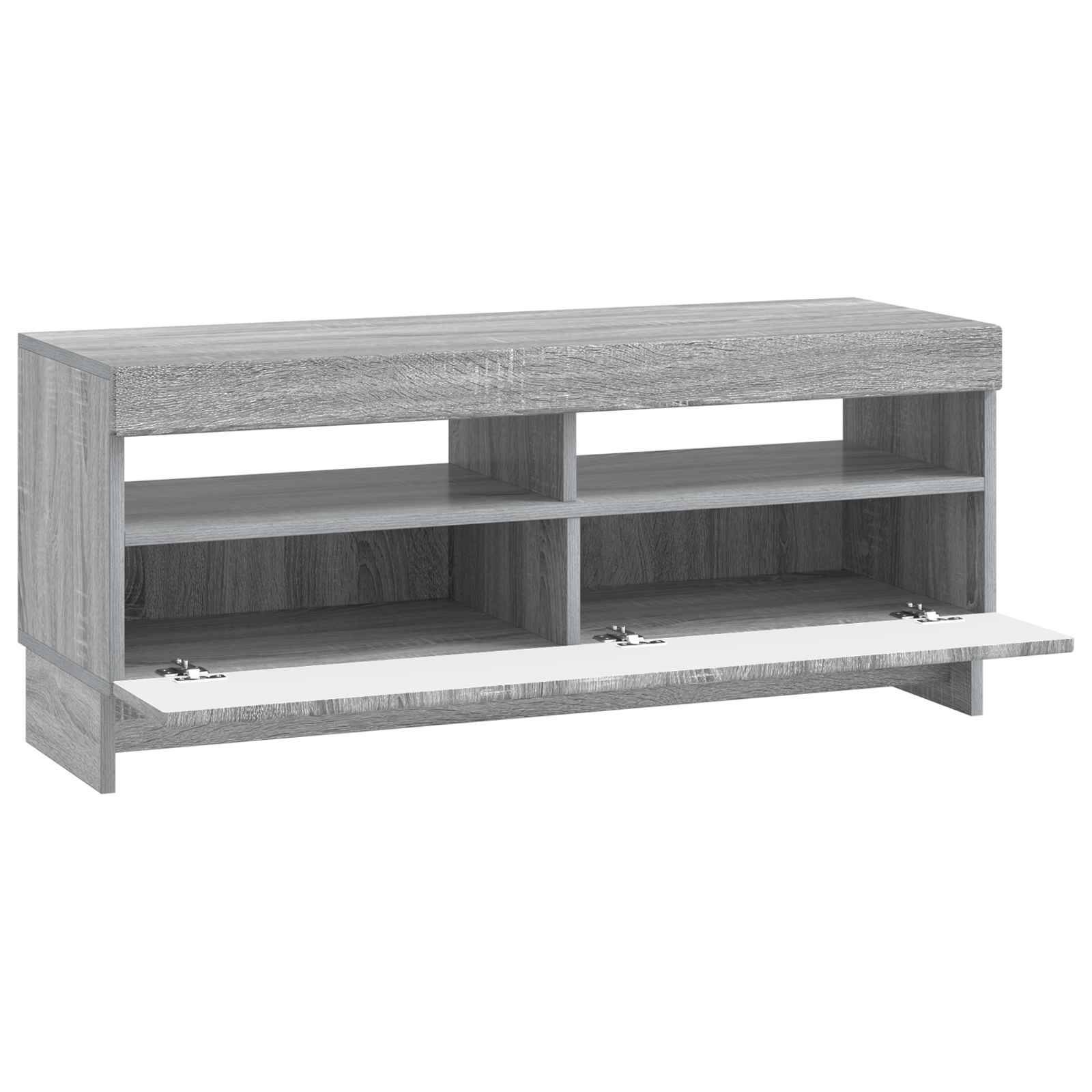 vidaXL LED-TV-Schrank Sonoma-Grau Holzwerkstoff