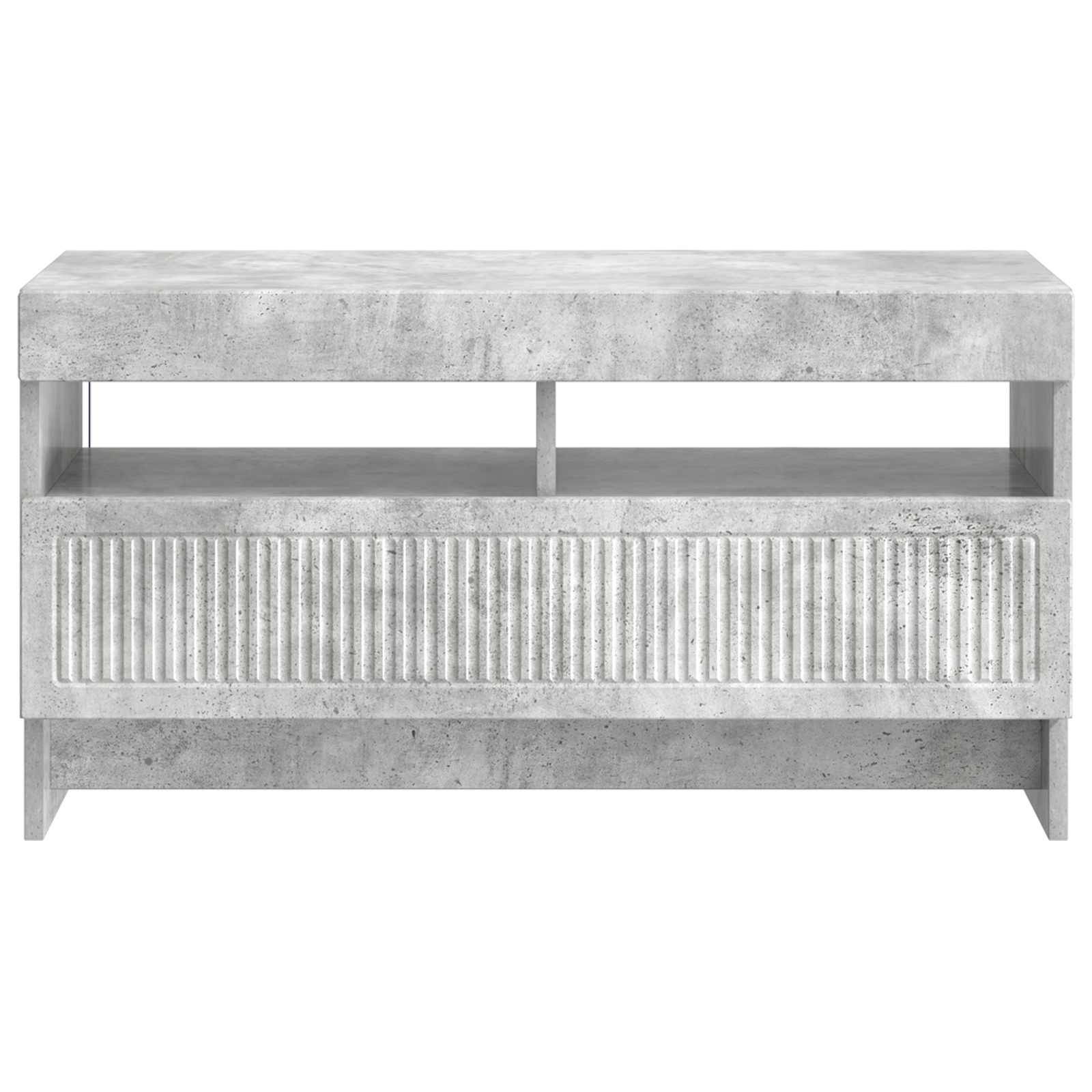 vidaXL LED-TV-Schrank Betongrau Holzwerkstoff