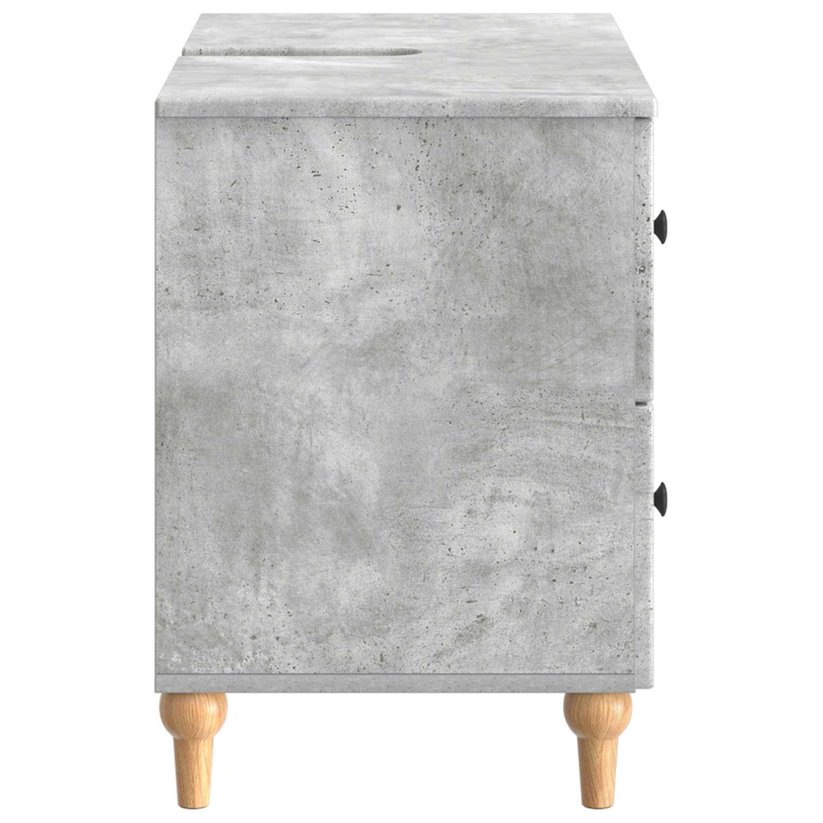 vidaXL Waschbeckenschrank ALKMAAR Betongrau 82 x 41 x 59 cm