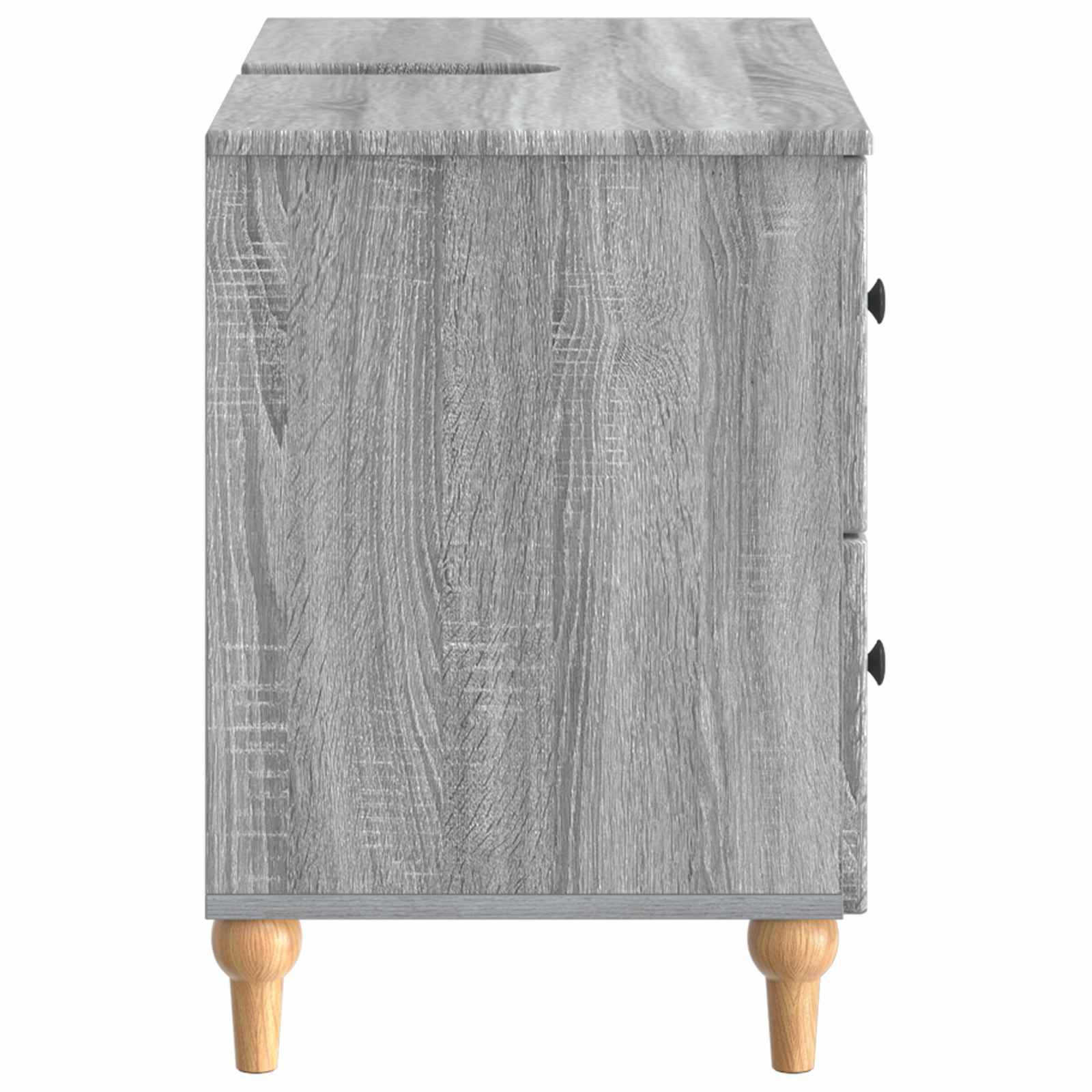 vidaXL Waschbeckenschrank ALKMAAR Sonoma-Grau 82 x 41 x 59 cm