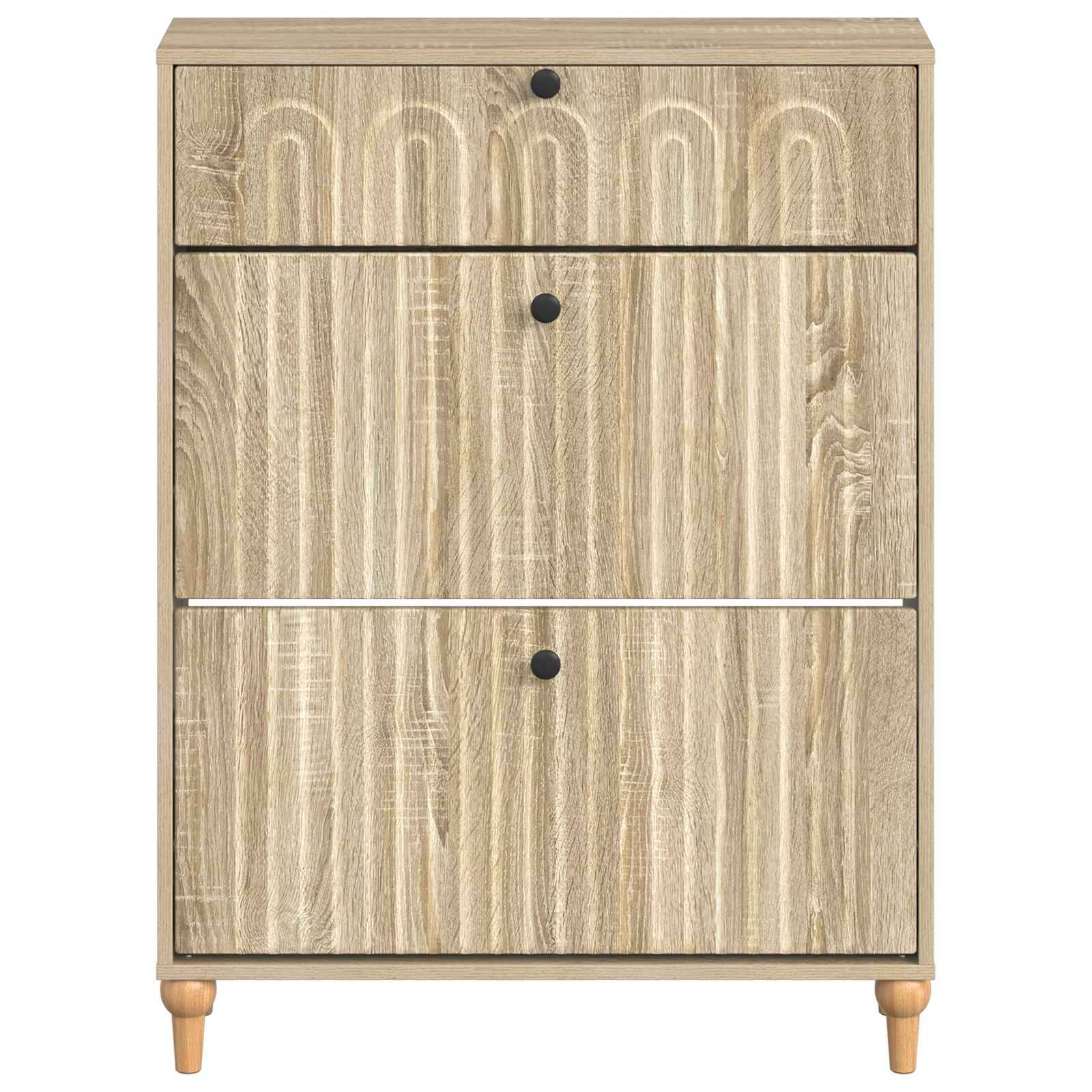 vidaXL Schuhschrank ALKMAAR 78 x 24 x 103 cm Holzwerkstoff