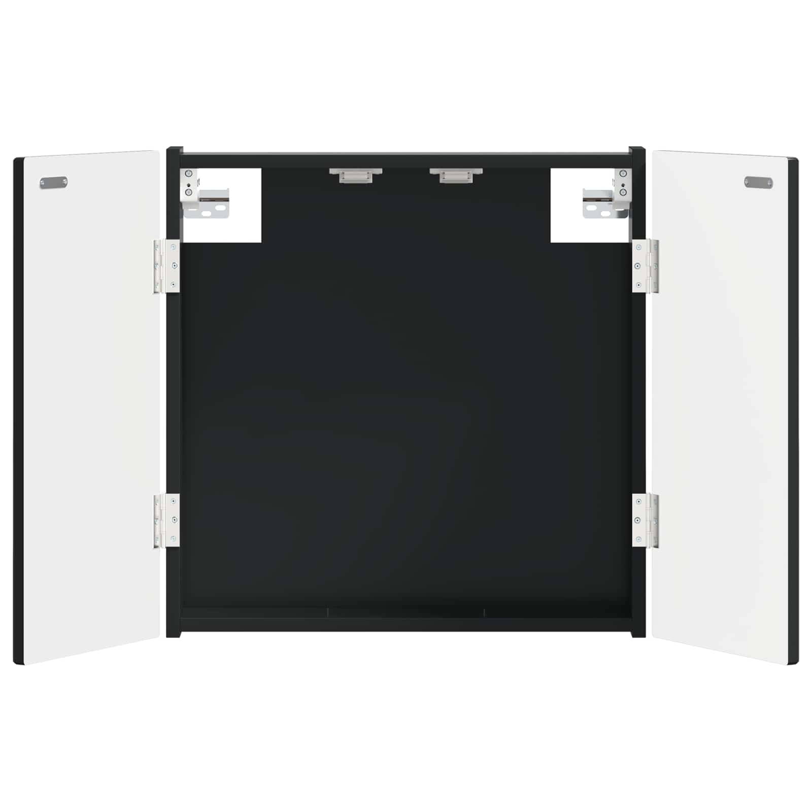 vidaXL Dartboard Schrank DELFT Schwarz 52,5 x 10,5 x 53,5 cm
