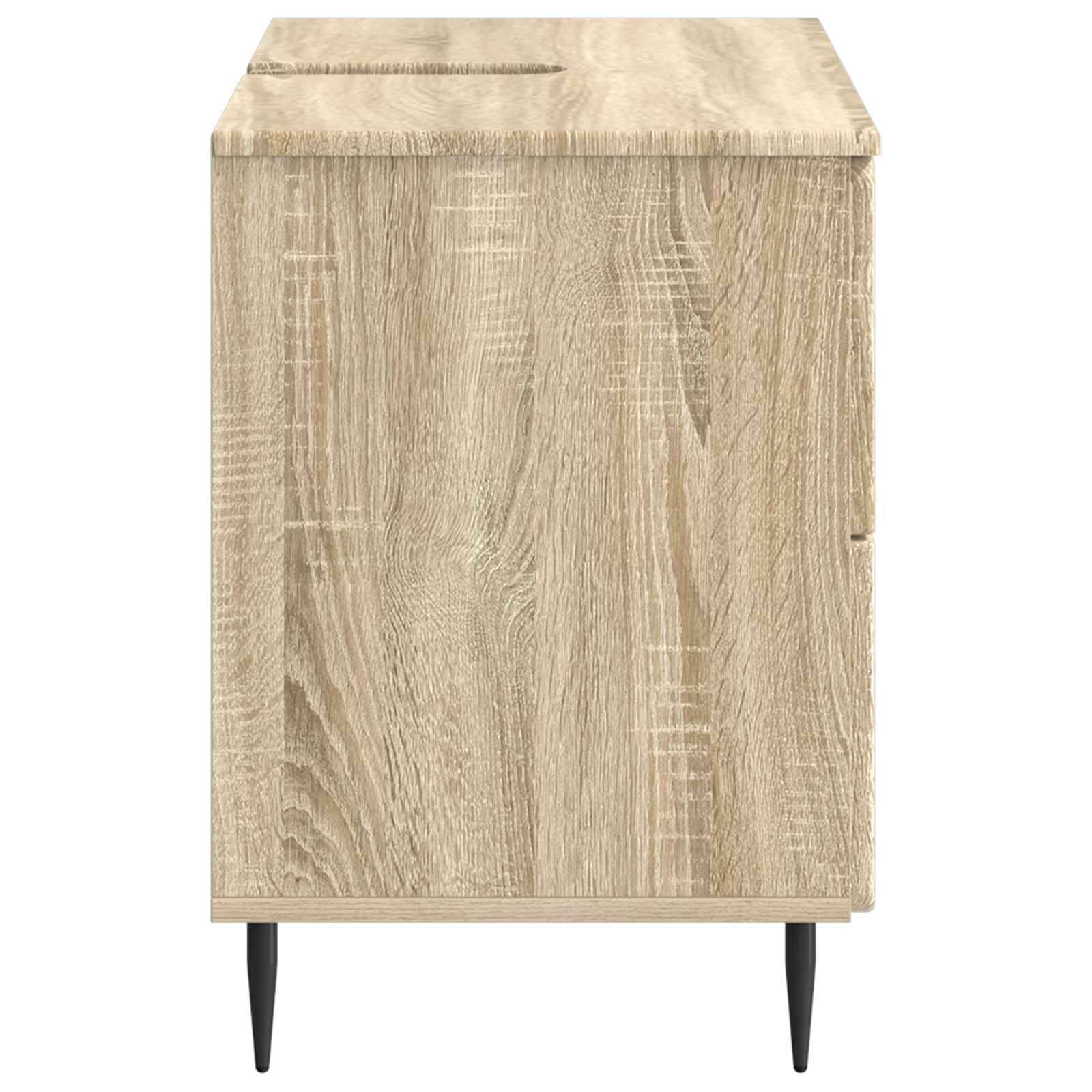 vidaXL Waschbeckenschrank ZWOLLE Sonoma-Eiche 82 x 41 x 58,5 cm