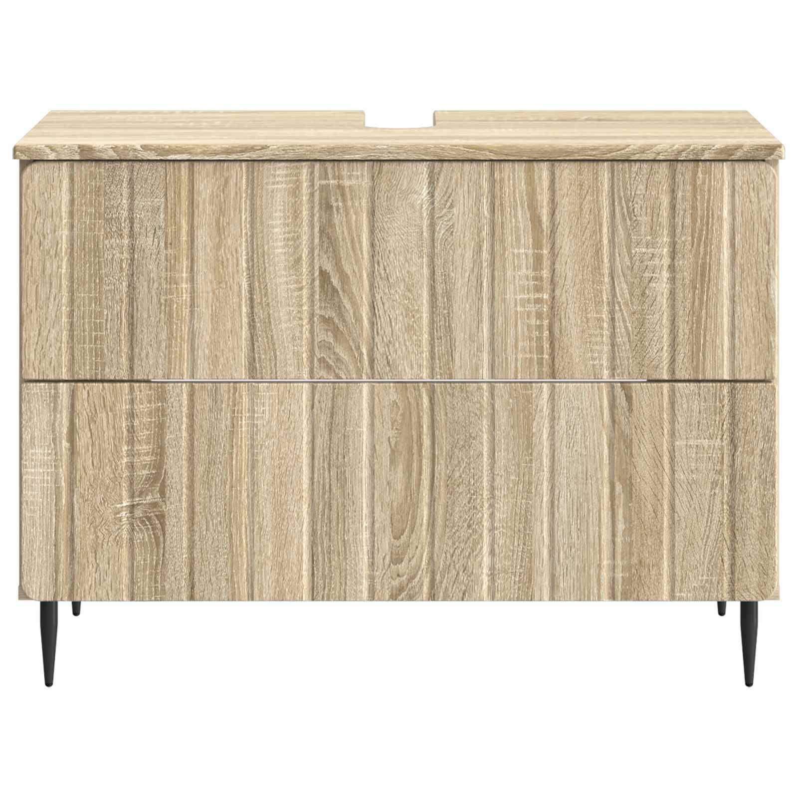 vidaXL Waschbeckenschrank ZWOLLE Sonoma-Eiche 82 x 41 x 58,5 cm