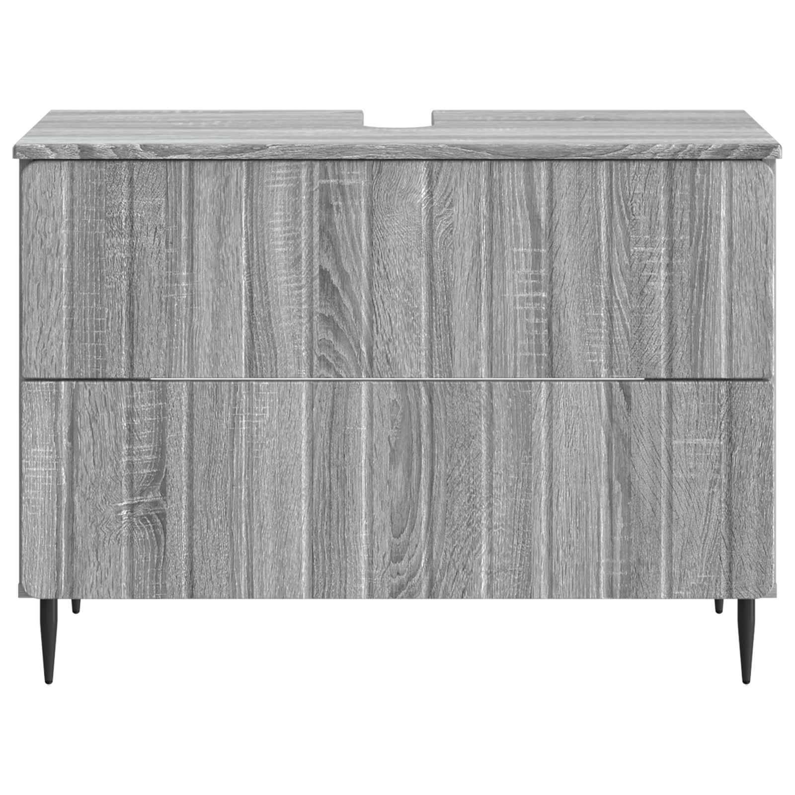 vidaXL Waschbeckenschrank ZWOLLE Sonoma-Grau 82 x 41 x 58,5 cm