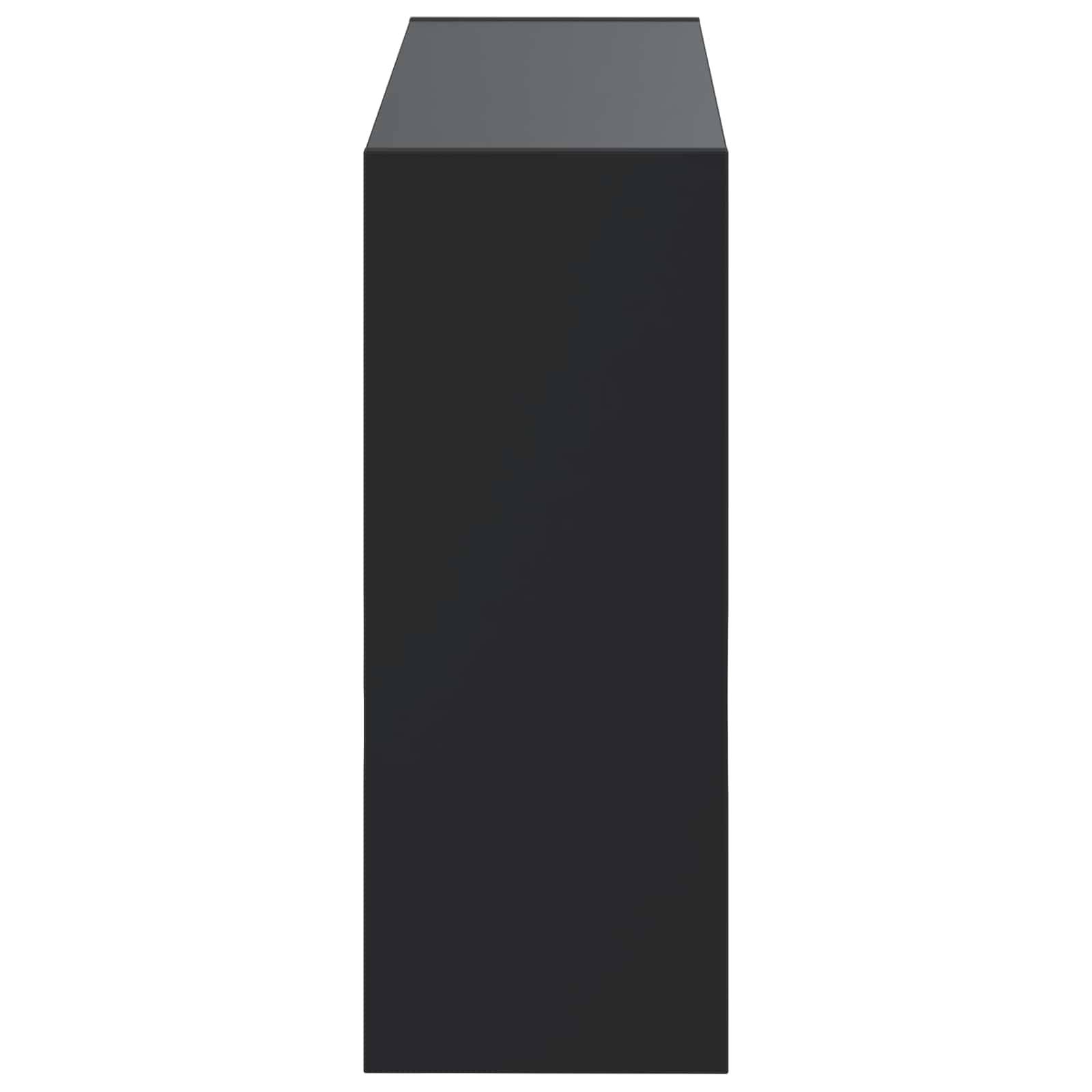 vidaXL Wandmontierter Schuhschrank ARNHEM 71 x 17 x 43 cm Schwarz