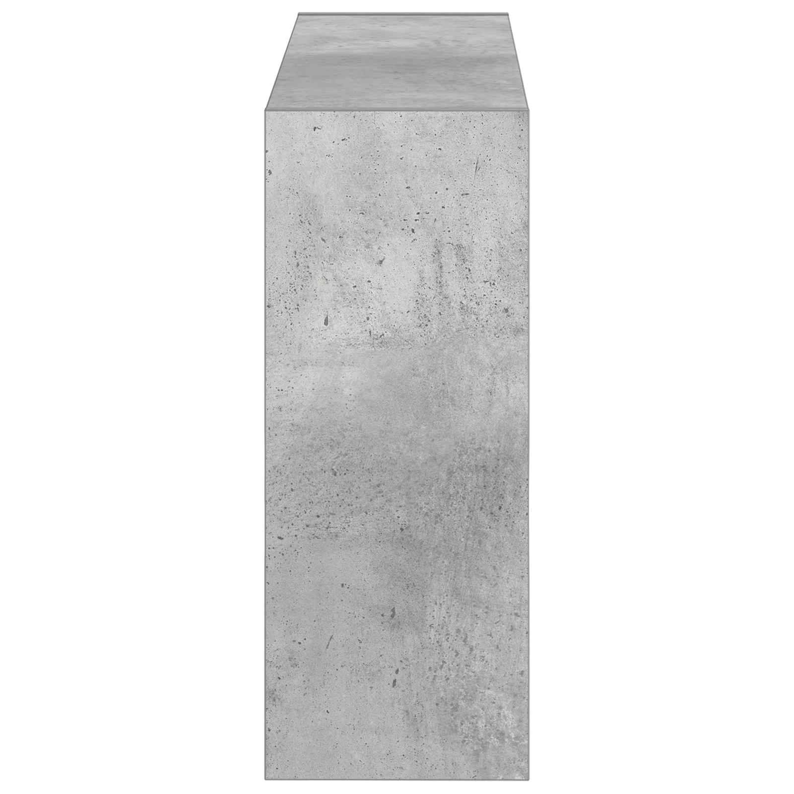 vidaXL Wandmontierter Schuhschrank ARNHEM 71 x 17 x 43 cm Betongrau