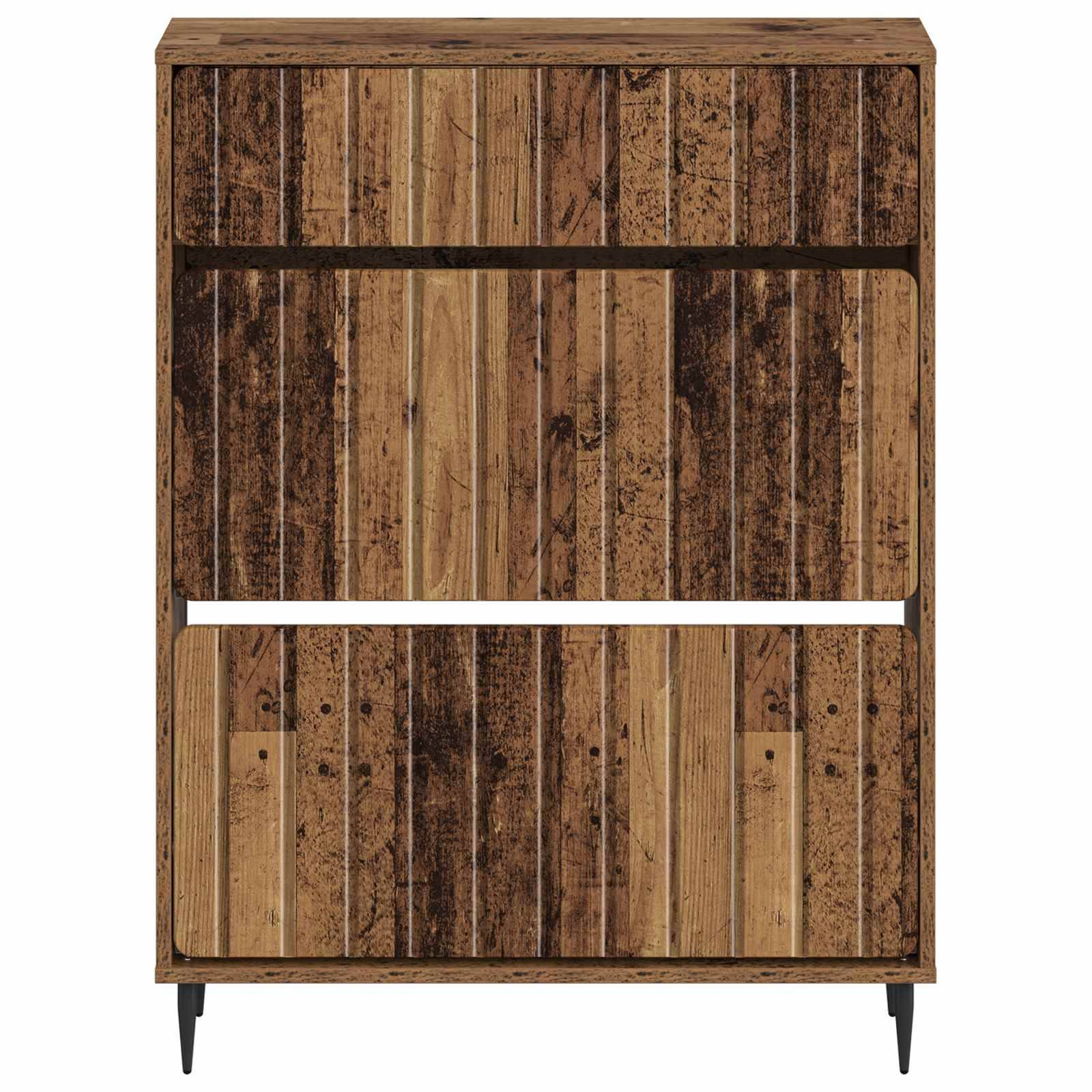 vidaXL Schuhschrank ZWOLLE 78 x 24 x 103 cm Holzwerkstoff Altholz