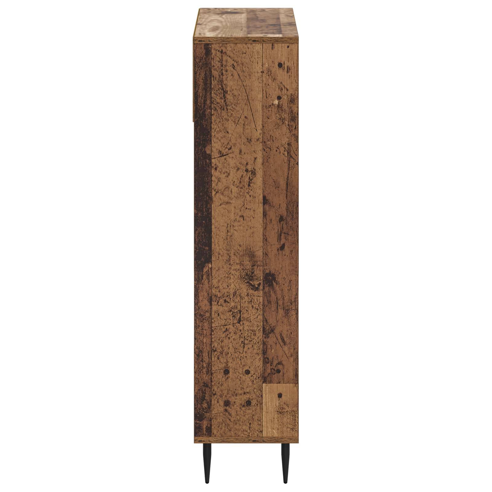 vidaXL Schuhschrank ZWOLLE 78 x 24 x 103 cm Holzwerkstoff Altholz