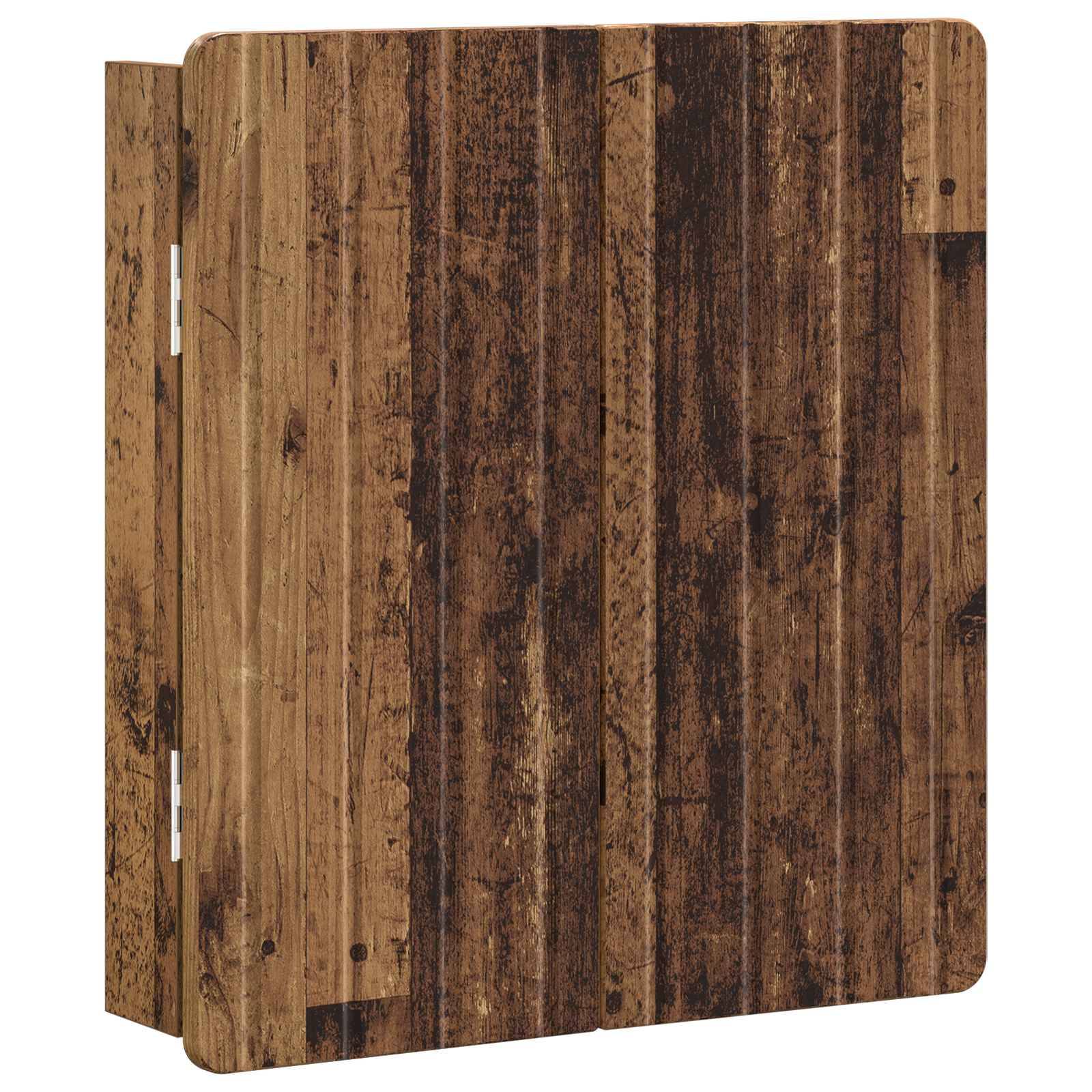 vidaXL Dartboard Schrank ZWOLLE Altholz 52,5 x 10,5 x 57,5 cm