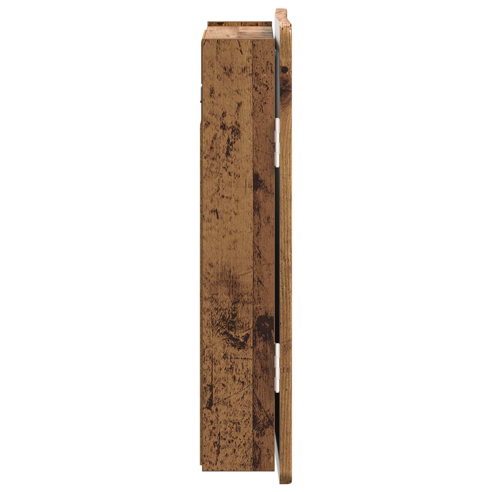 vidaXL Dartboard Schrank ZWOLLE Altholz 52,5 x 10,5 x 57,5 cm