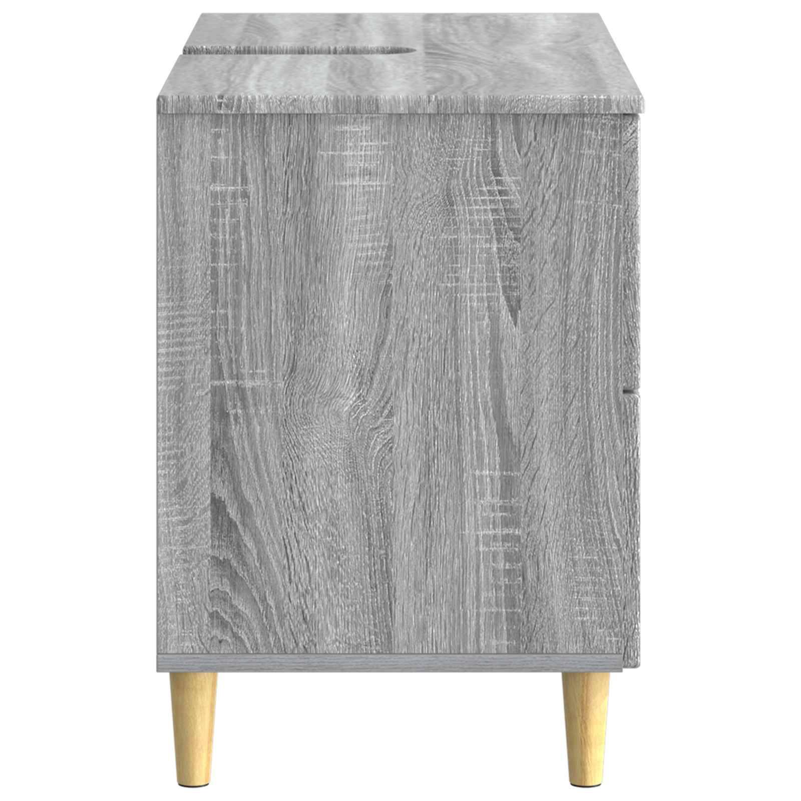 vidaXL Waschbeckenschrank DELFT Sonoma-Grau 82 x 41 x 59 cm