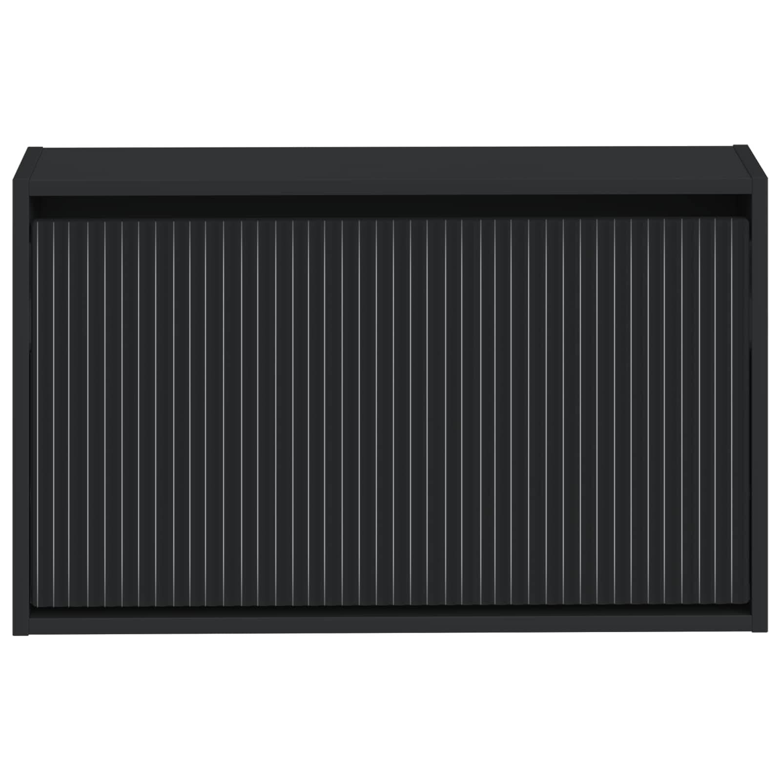 vidaXL Wandmontierter Schuhschrank ARNHEM 71 x 17 x 43 cm Schwarz