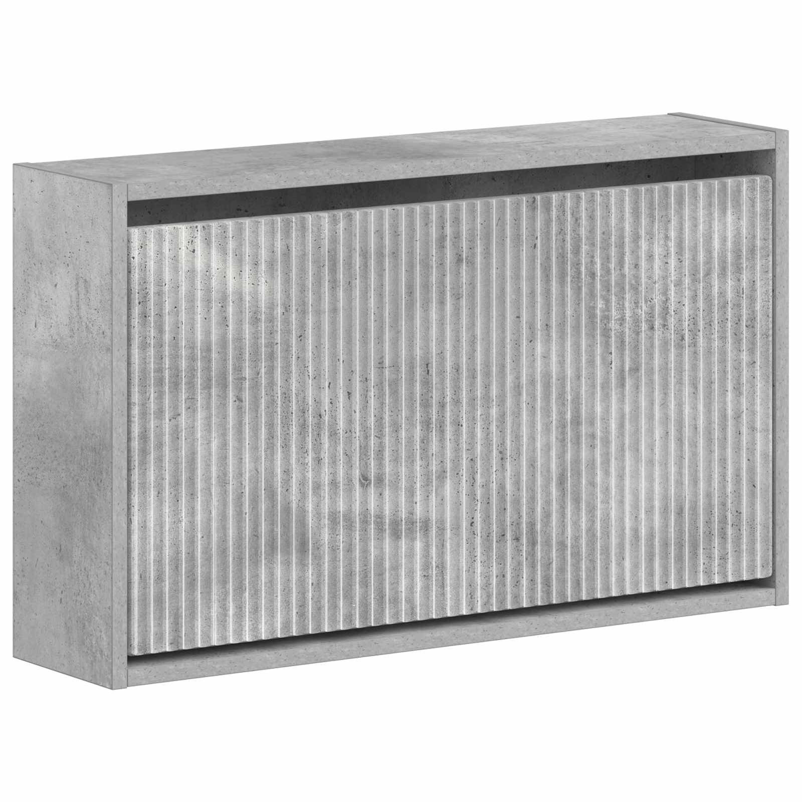 vidaXL Wandmontierter Schuhschrank ARNHEM 71 x 17 x 43 cm Betongrau