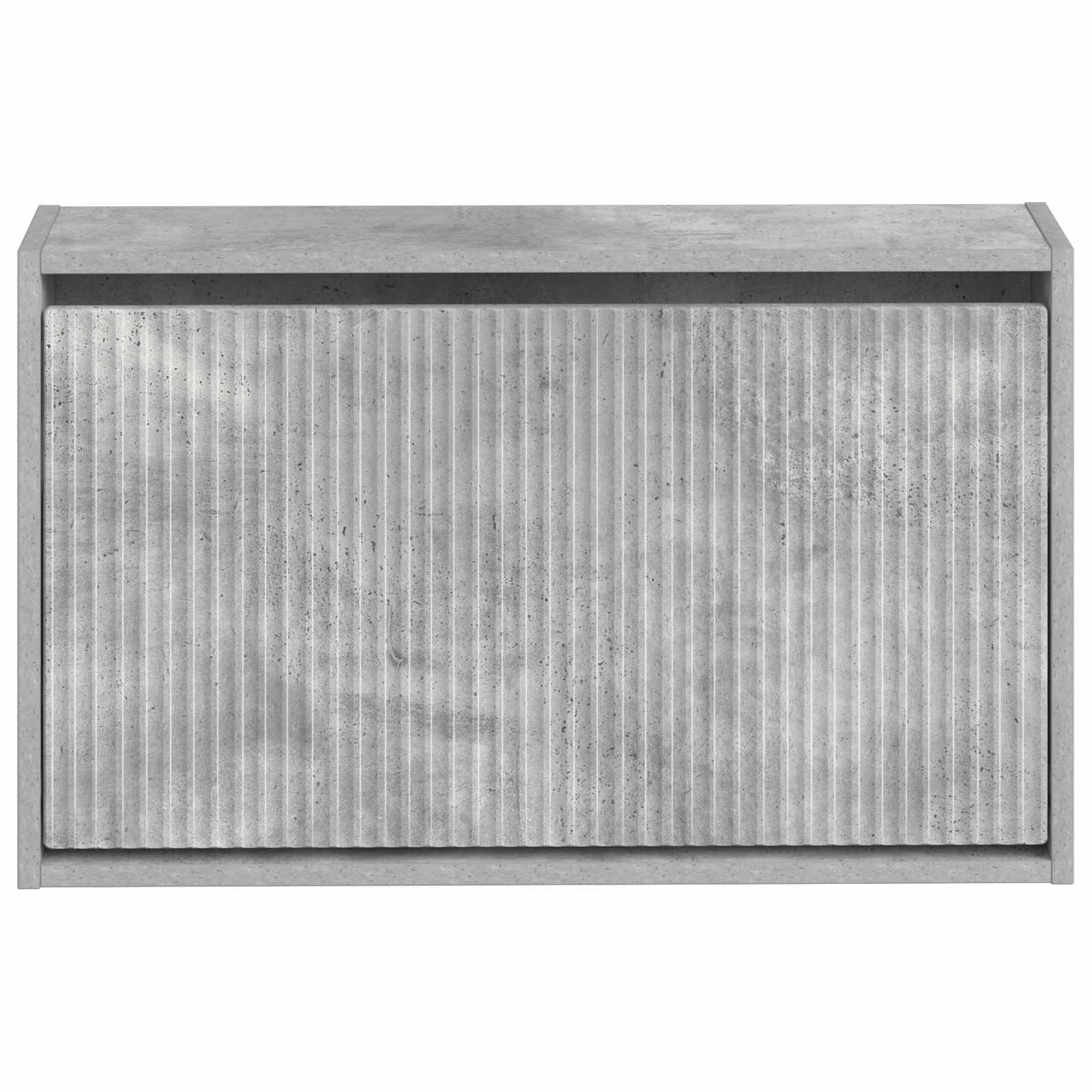 vidaXL Wandmontierter Schuhschrank ARNHEM 71 x 17 x 43 cm Betongrau