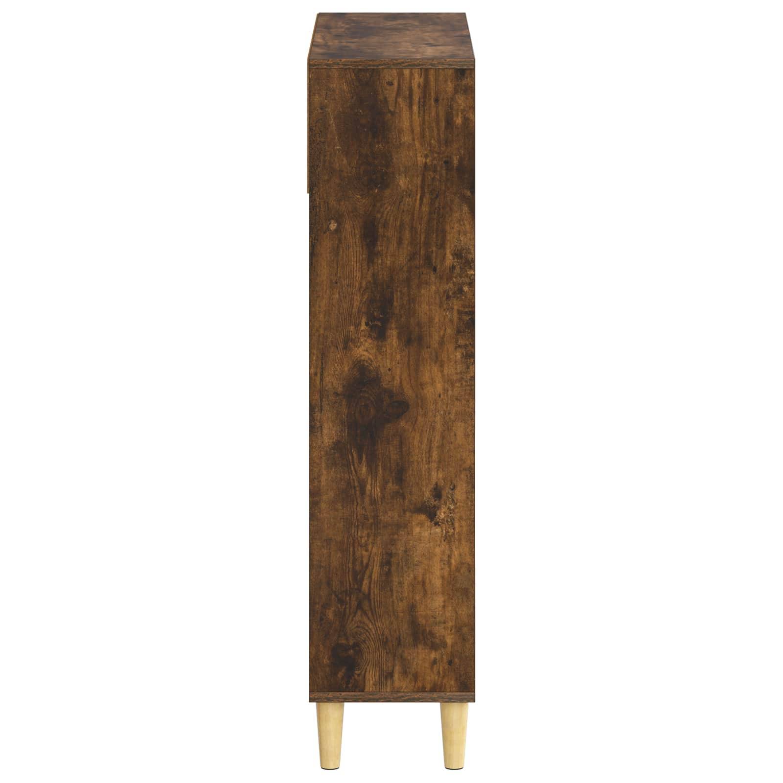 vidaXL Schuhschrank DELFT 78 x 24 x 103 cm Holzwerkstoff Raucheiche