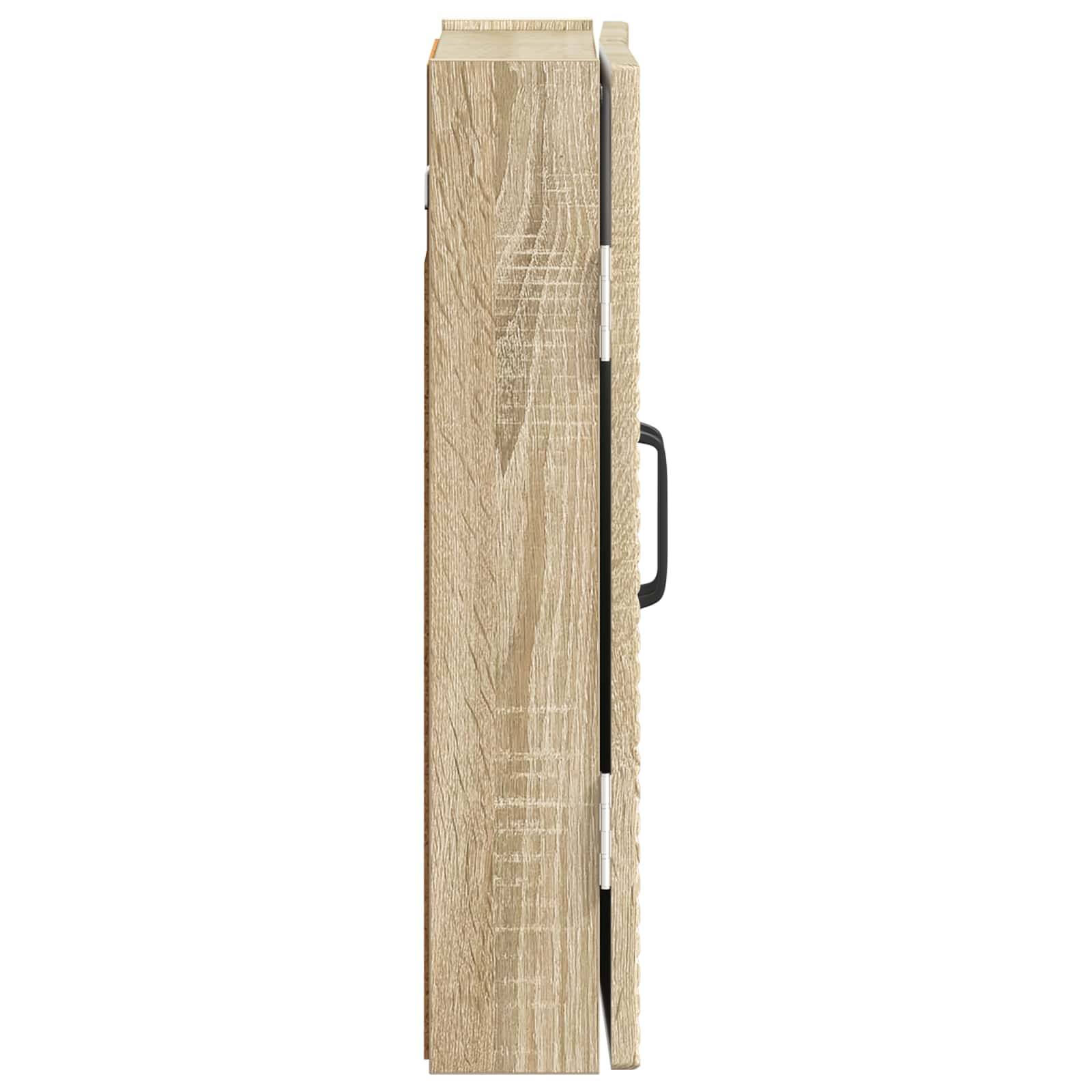 vidaXL Dartboard Schrank HOORN Sonoma-Eiche 52,5 x 10,5 x 53,5 cm