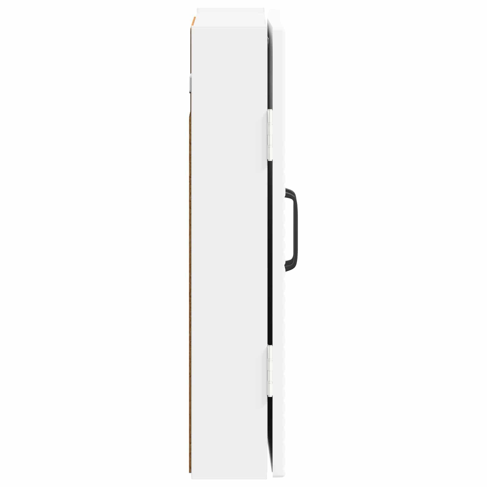 vidaXL Dartboard Schrank HOORN Hochglanz Weiß 52,5 x 10,5 x 53,5 cm