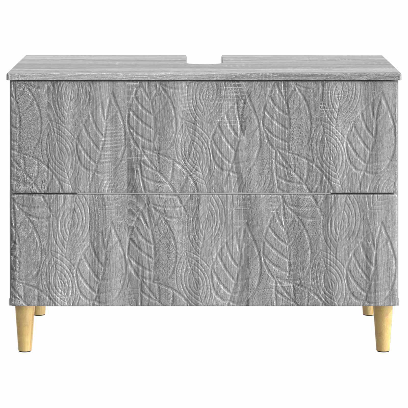 vidaXL Waschbeckenschrank DELFT Sonoma-Grau 82 x 41 x 59 cm