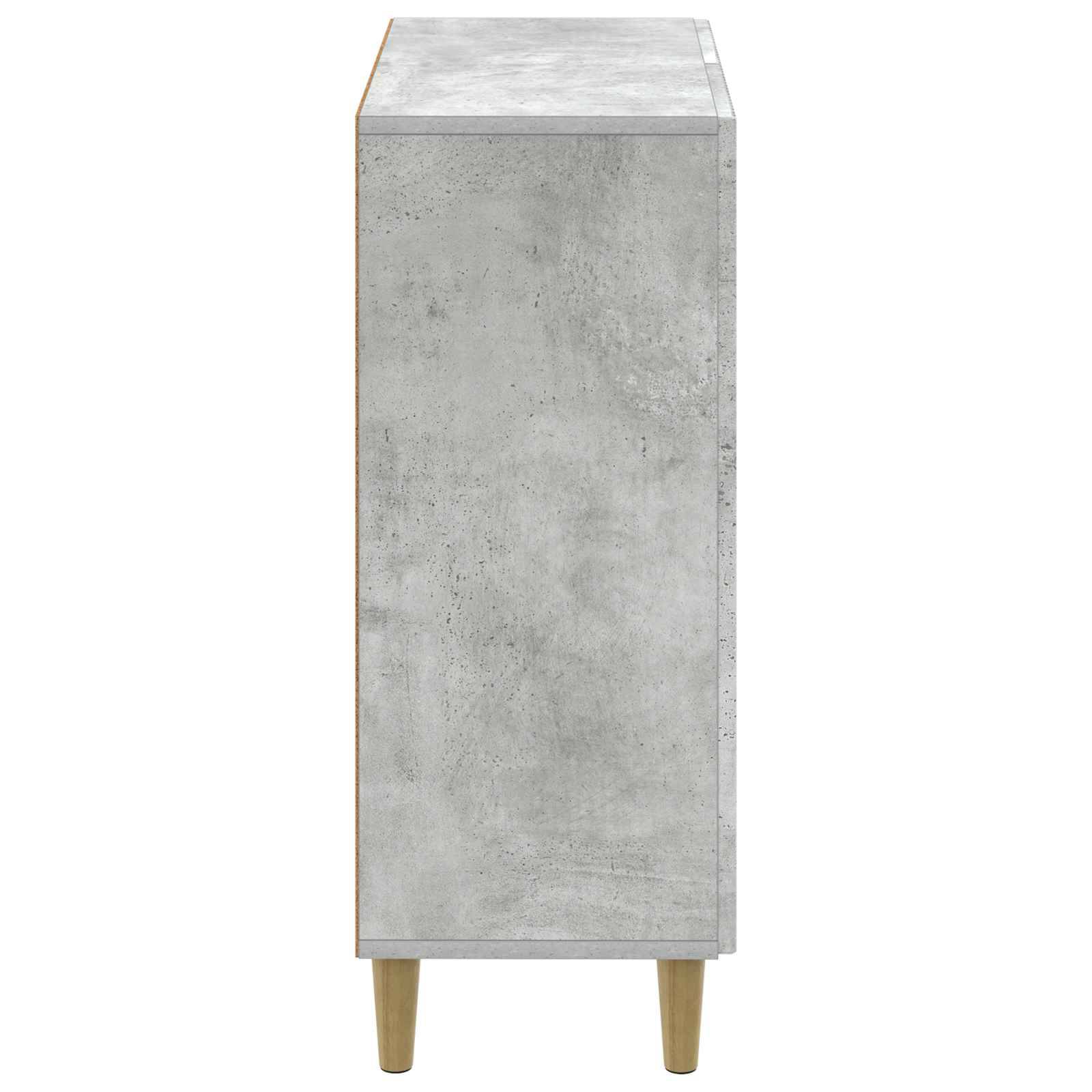vidaXL Schuhschrank DELFT 59,5 x 39,5 x 90 cm Holzwerkstoff Betongrau