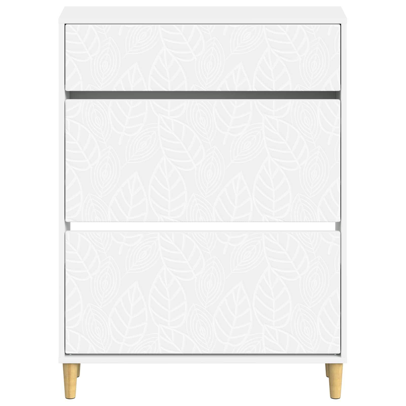 vidaXL Schuhschrank DELFT 78 x 24 x 103 cm Holzwerkstoff Weiß