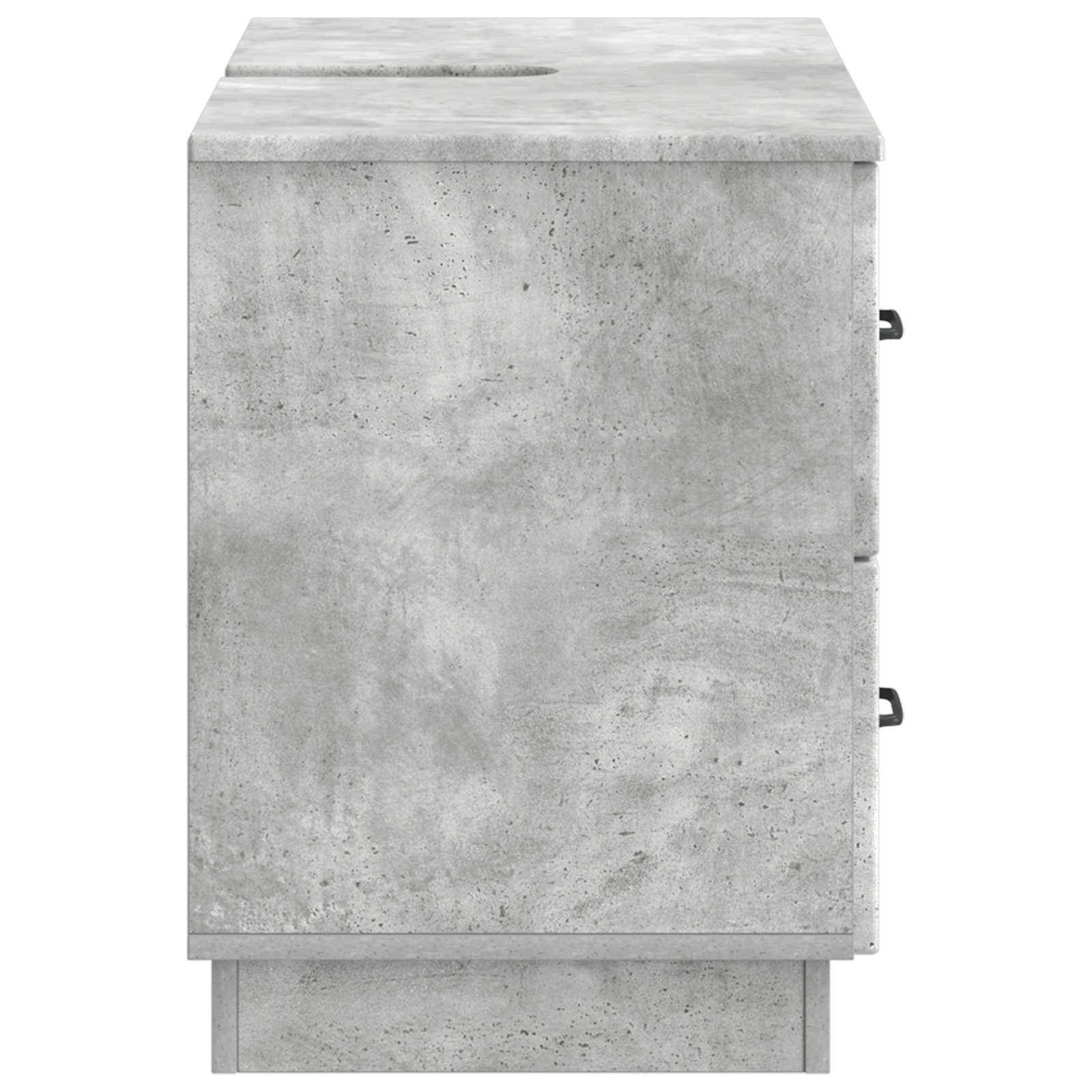 vidaXL Waschbeckenschrank HOORN Betongrau 82 x 41 x 56 cm
