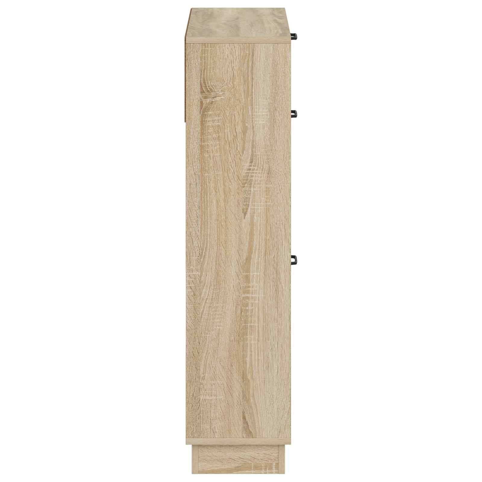 vidaXL Schuhschrank HOORN 78 x 24 x 100 cm Holzwerkstoff Sonoma-Eiche