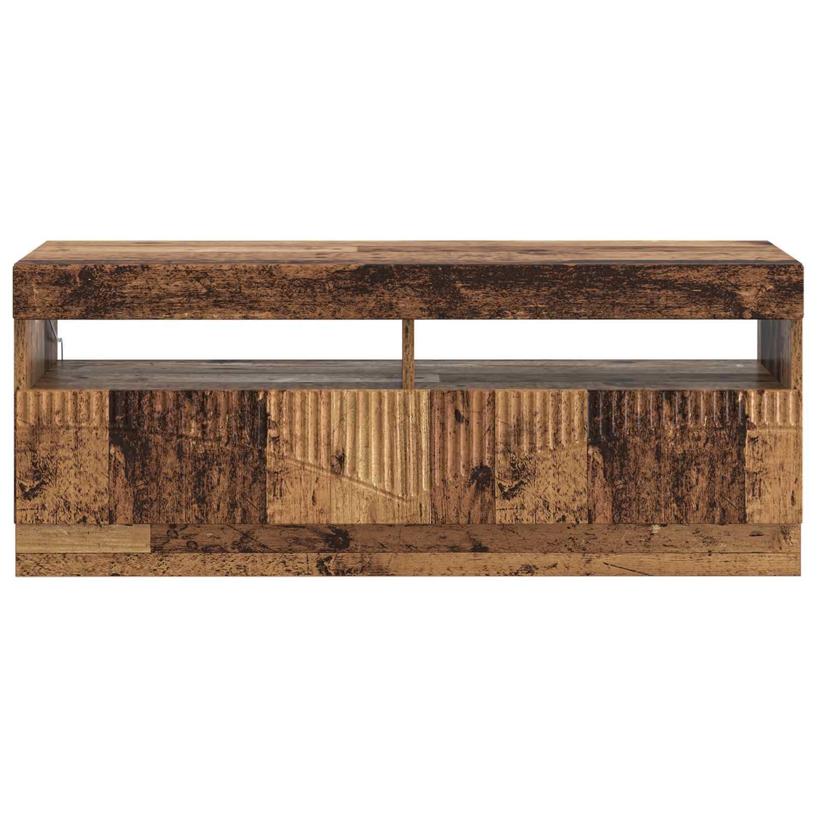 vidaXL LED-TV-Schrank Altholz Holzwerkstoff