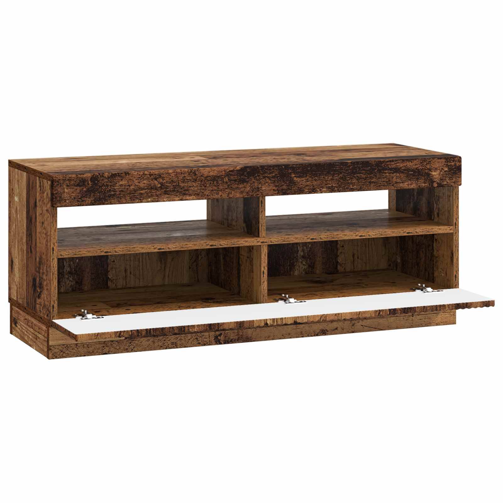 vidaXL LED-TV-Schrank Altholz Holzwerkstoff