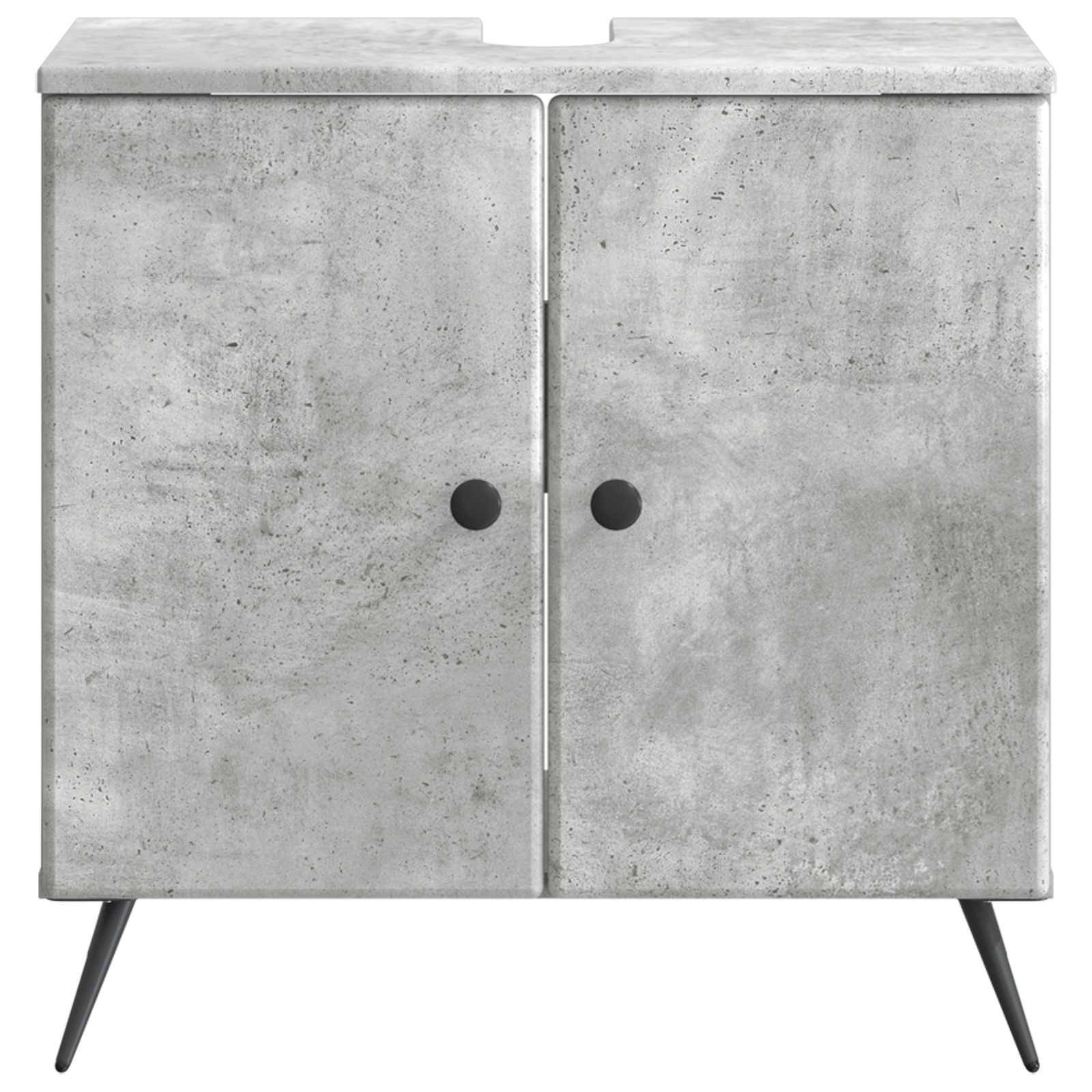 vidaXL Waschbeckenschrank BREDA Betongrau 59,5 x 31,5 x 59 cm