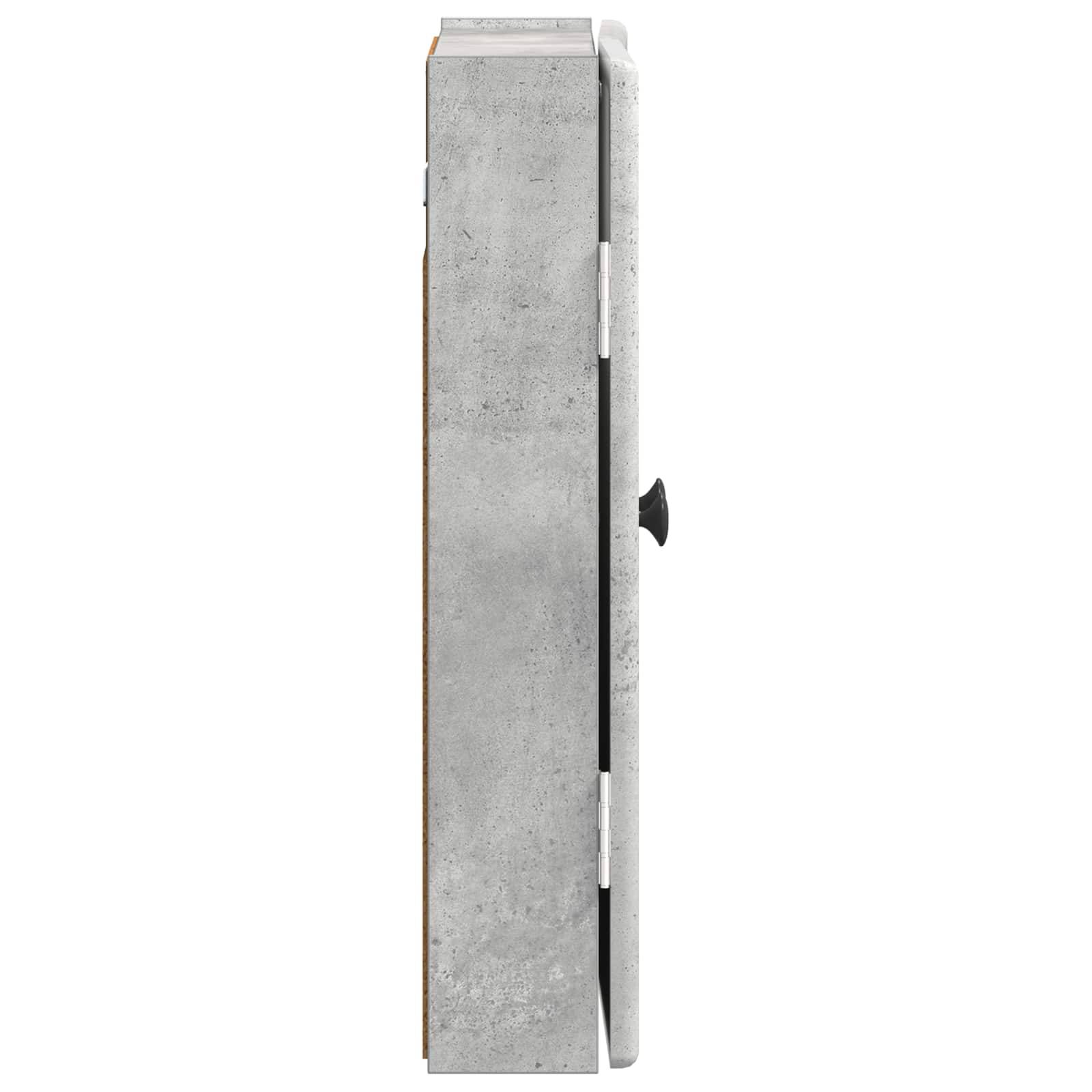 vidaXL Dartboard Schrank BREDA Betongrau 52,5 x 10,5 x 53,5 cm