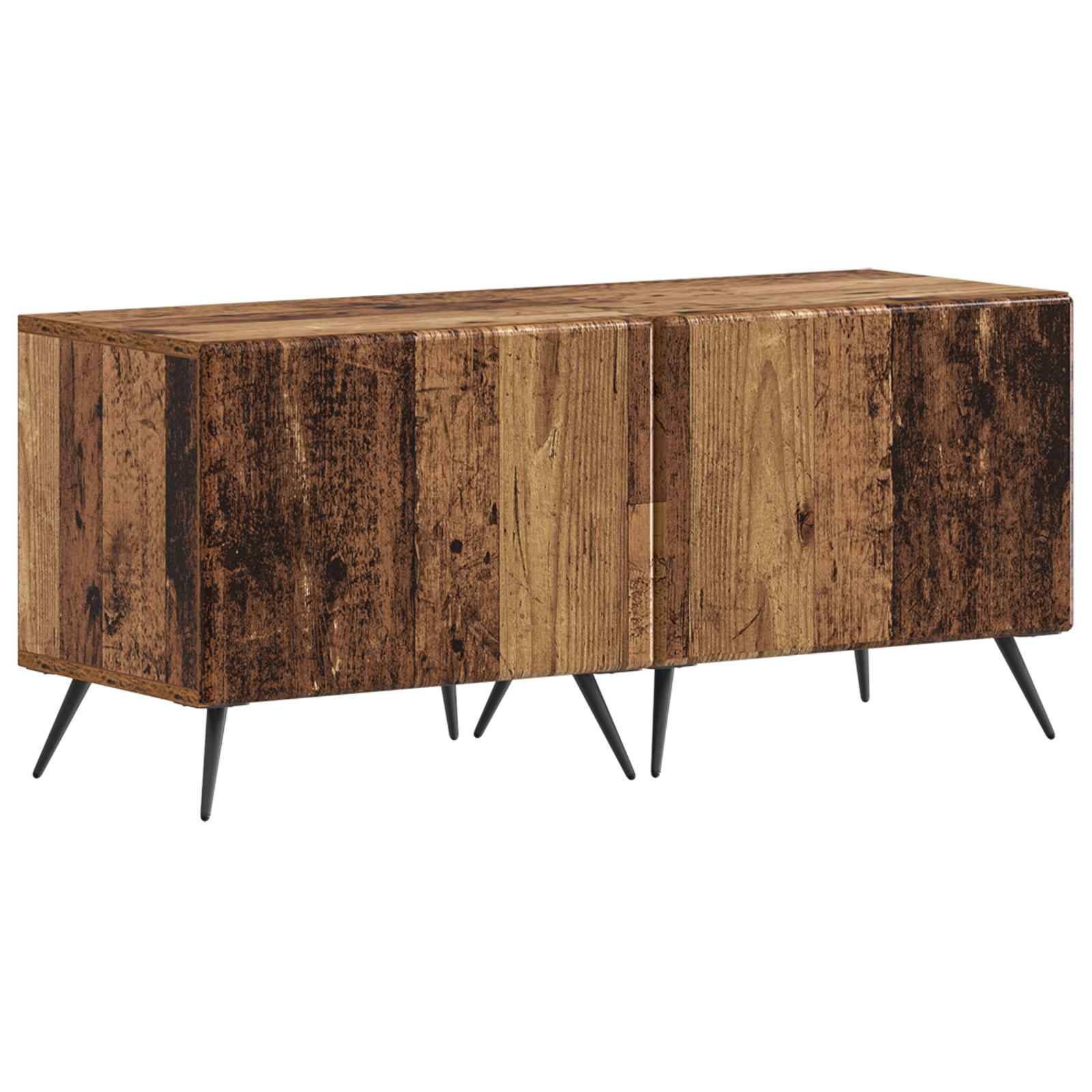 vidaXL TV-Schrank Altholz Holzwerkstoff