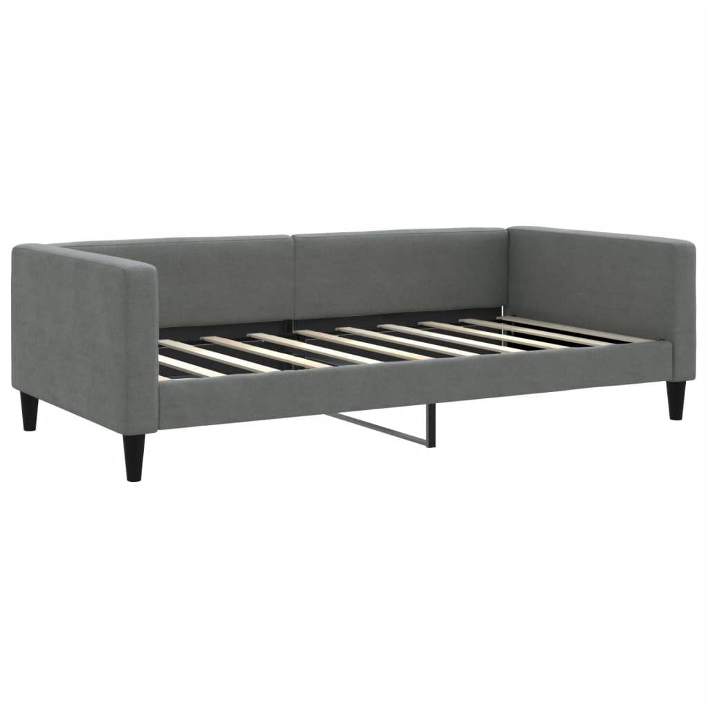 vidaXL Tagesbett Dunkelgrau 100x190 cm Stoff