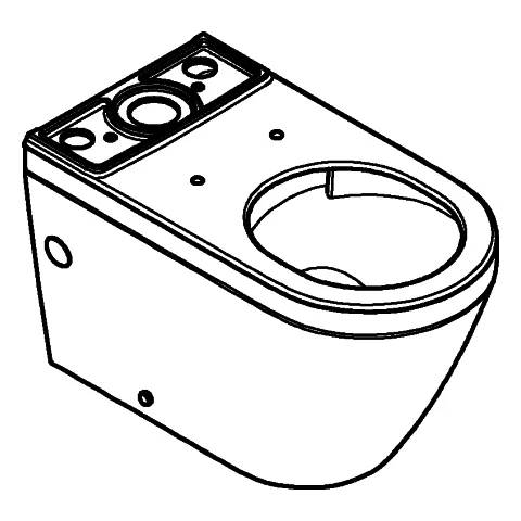 Grohe Stand-WC-Kombination Euro Keramik 102489, spülrandlos, alpinweiß, 1 Stk.
