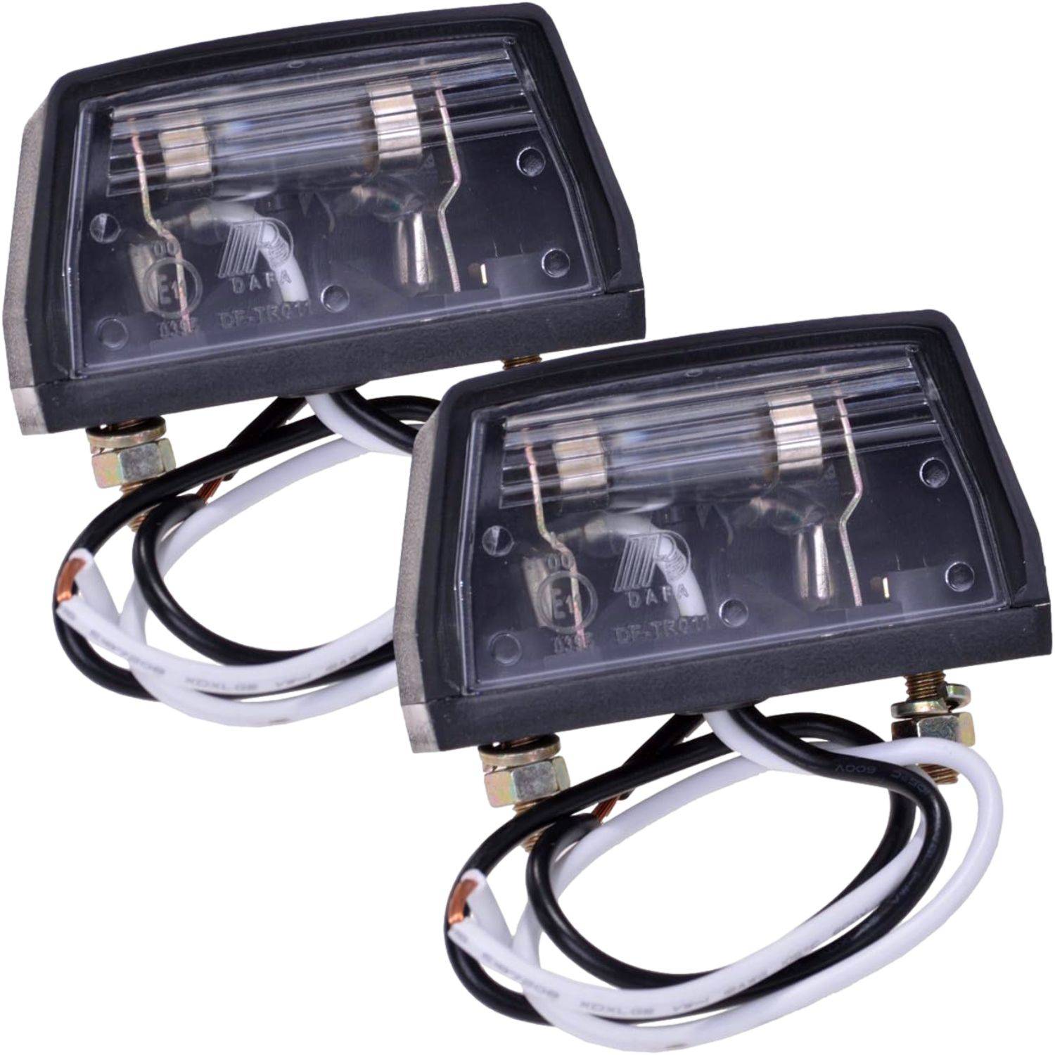 2x Kennzeichenleuchte 12V mit 5W Glühbirne