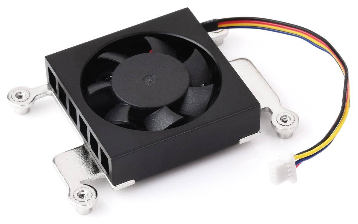 Waveshare 3007 Lüfter für Raspberry Pi CM5, PWM, geräuscharm, Wärmeleitpads, 30x30x7mm, 5V