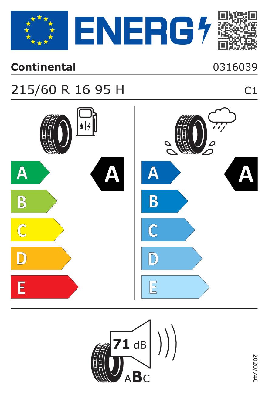 Continental EcoContact 6 ( 215/60 R16 95H EVc )