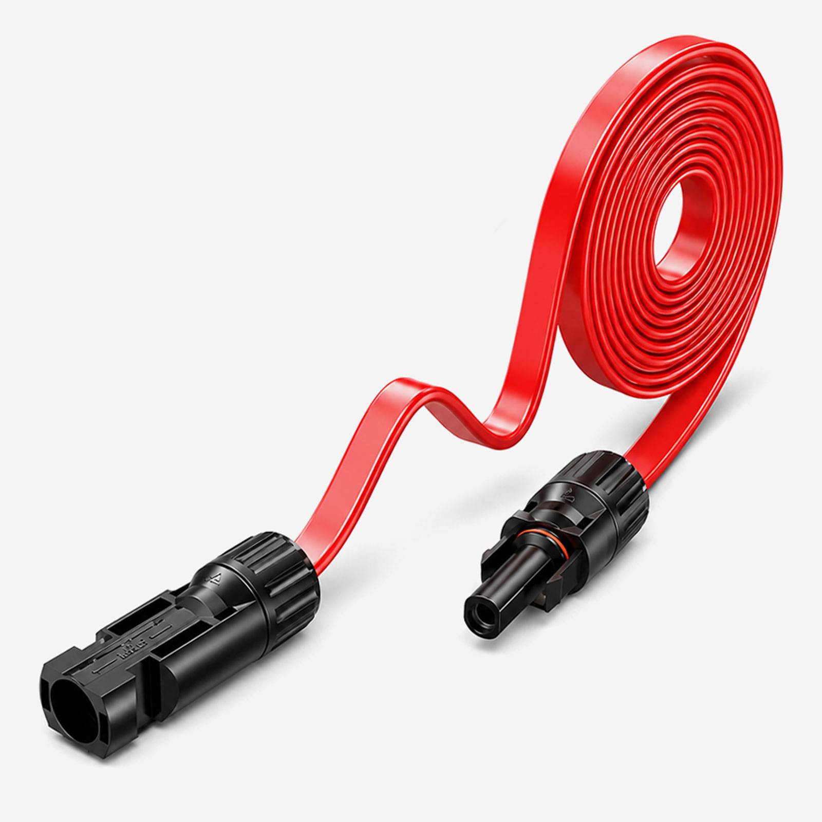 hb-digital 30cm PV Fensterdurchfuehrung 4mm2 1000V bis 30A rot