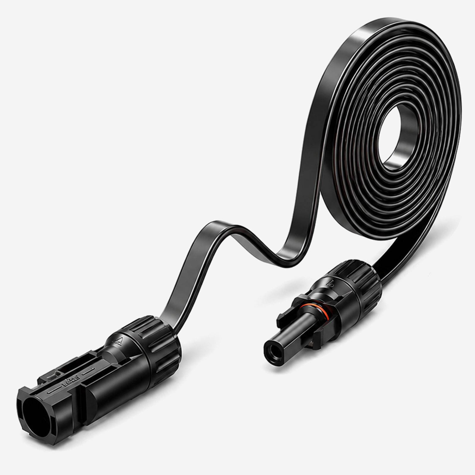 hb-digital 30cm PV Fensterdurchfuehrung 4mm2 1000V bis 30A schwarz