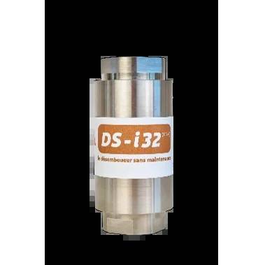 Ein metallisches zylindrisches Gerät mit der Bezeichnung „DS-132
